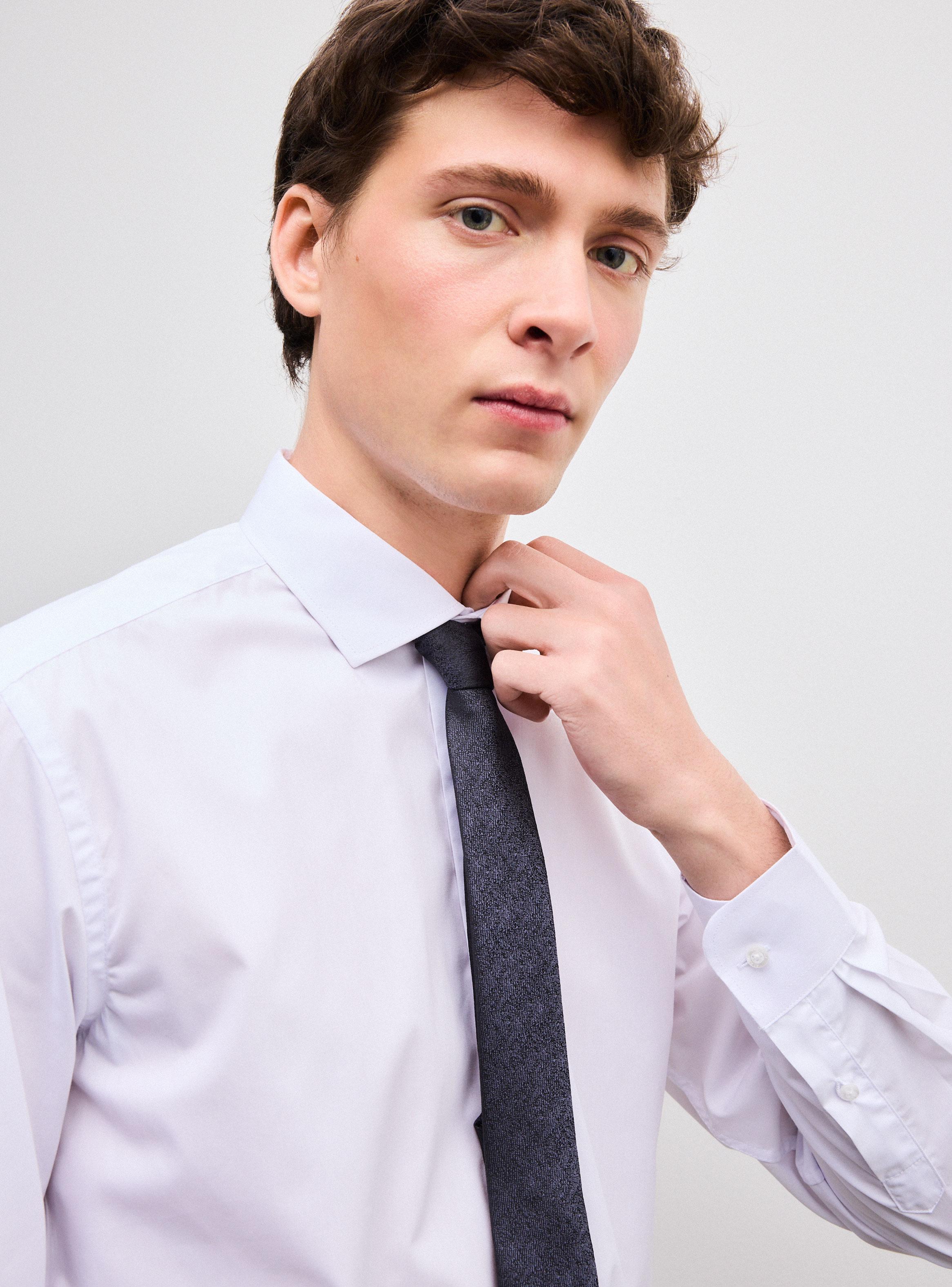 Camisa de Vestir Slim Fit Blanca-3