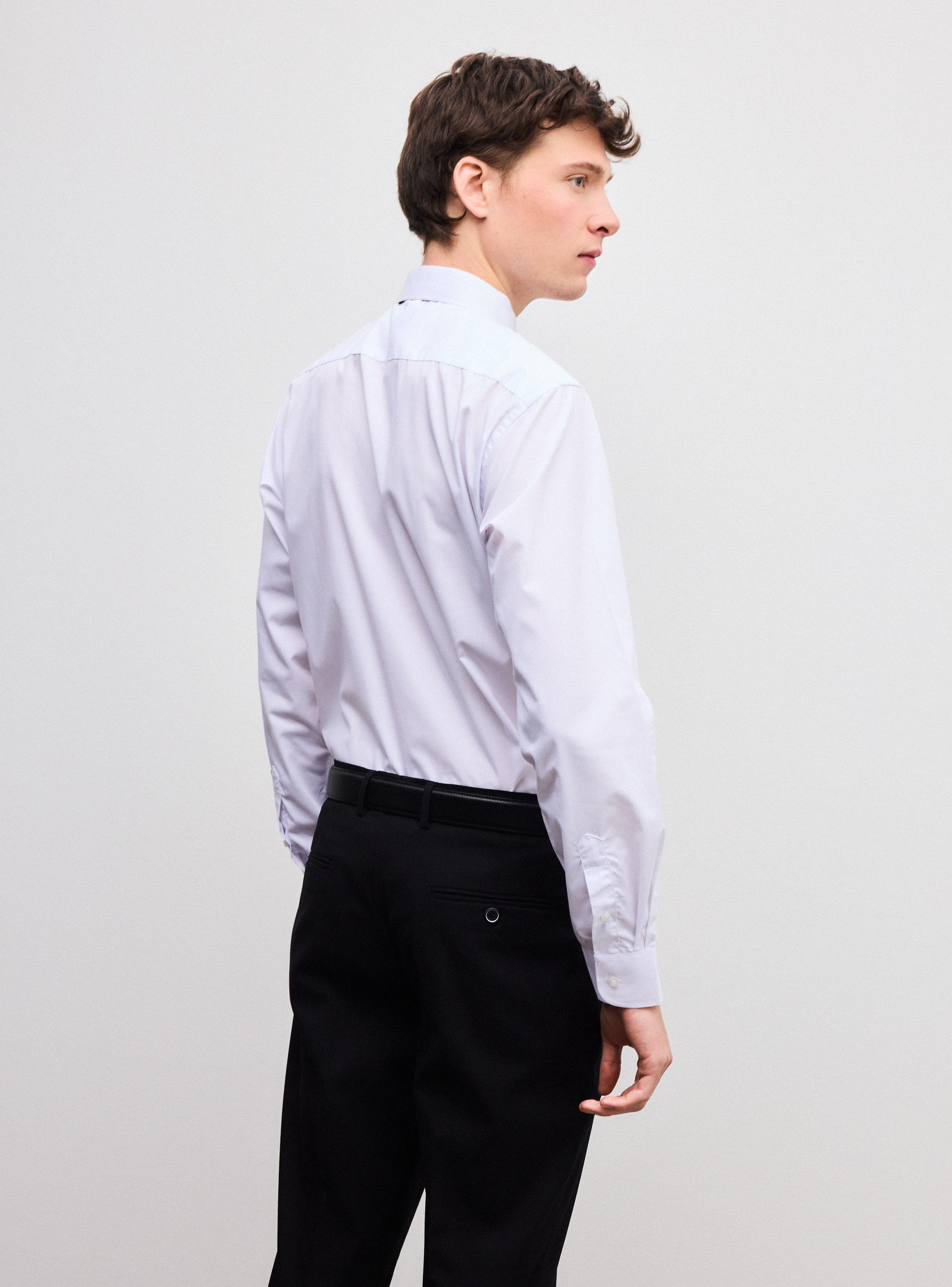 Camisa de Vestir Slim Fit Blanca-1