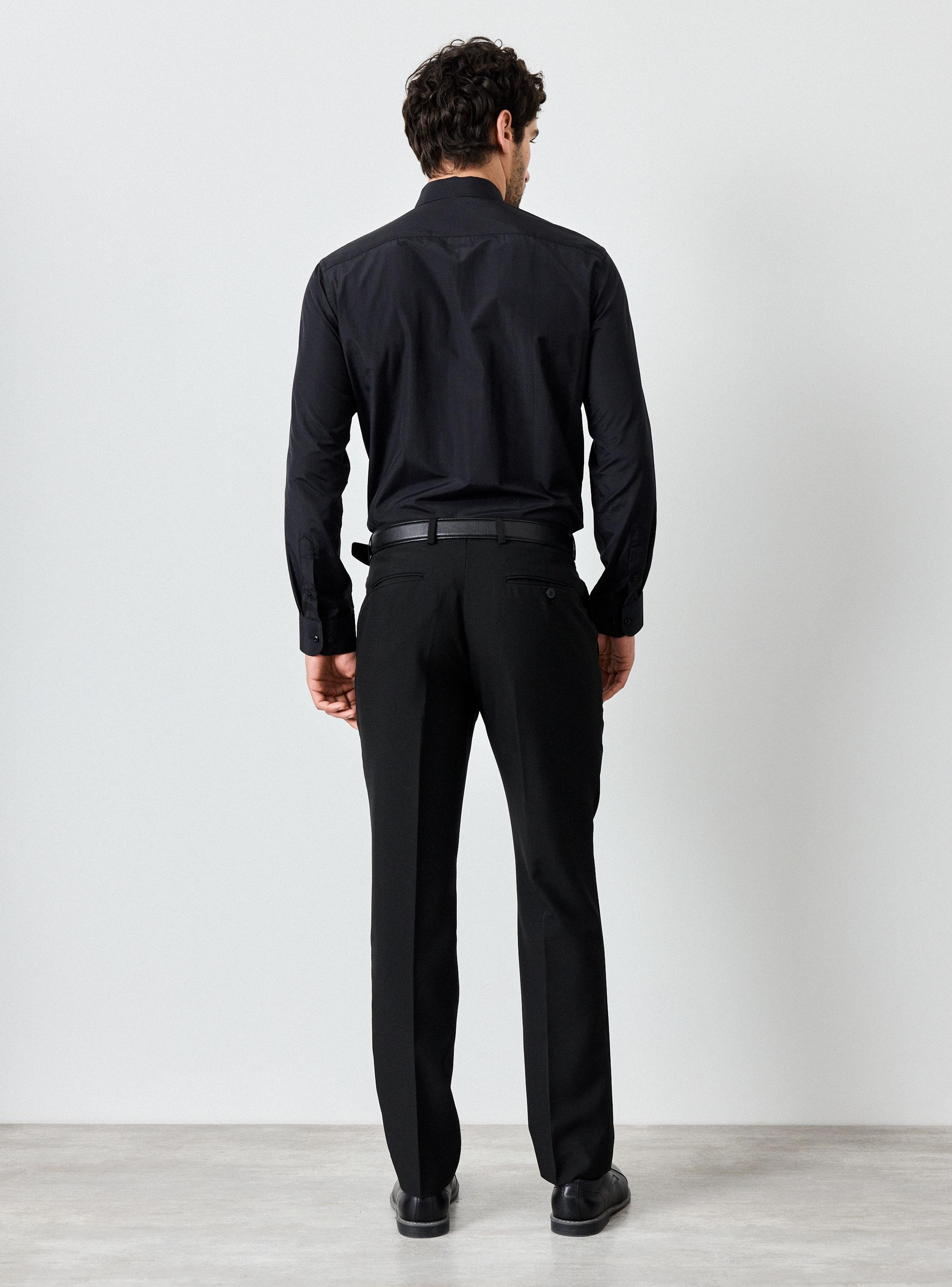 Camisa de Vestir Slim Fit Texturas y Lisas-5