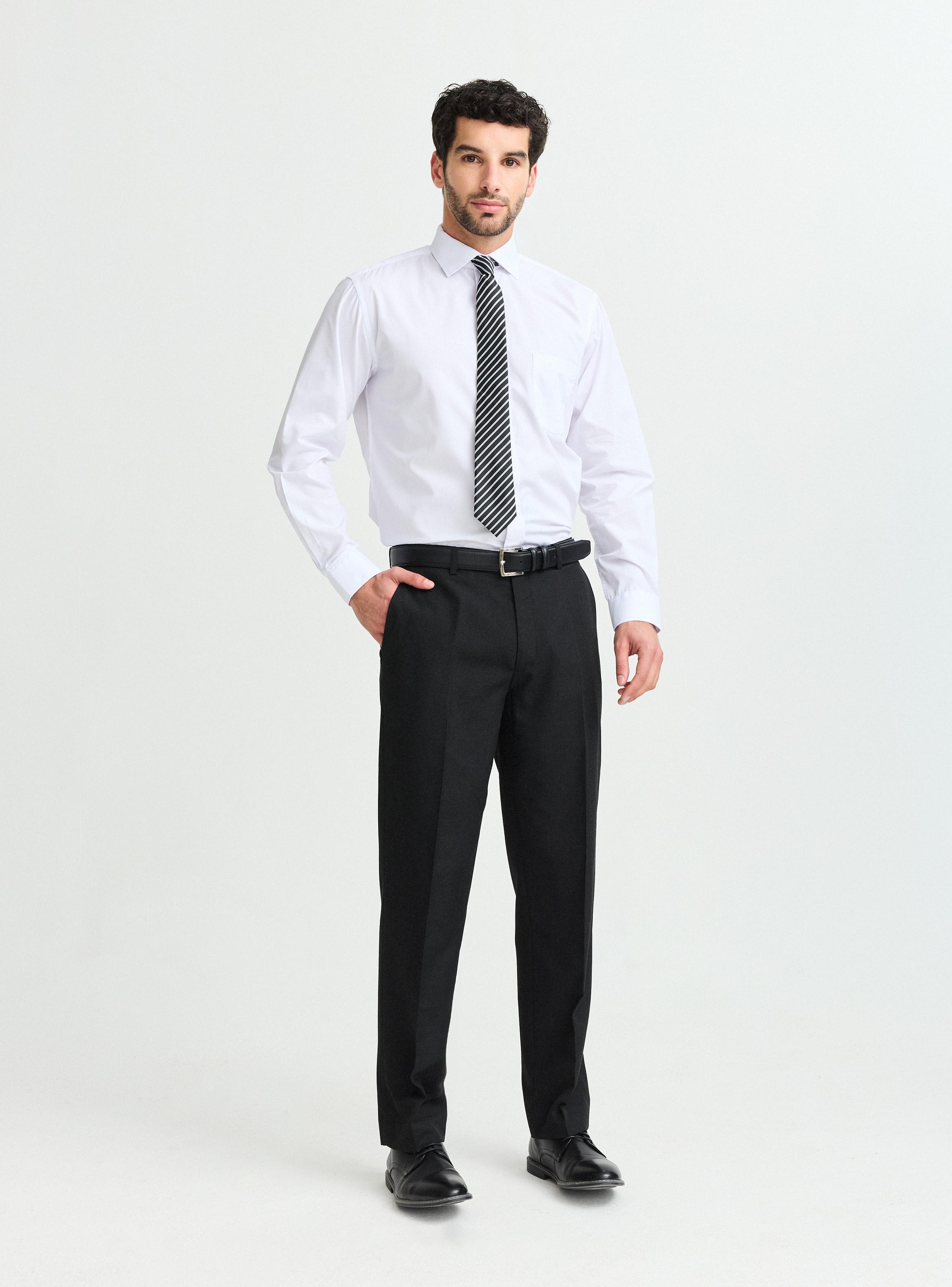 Camisa de Vestir Blanca Semi Slim-4