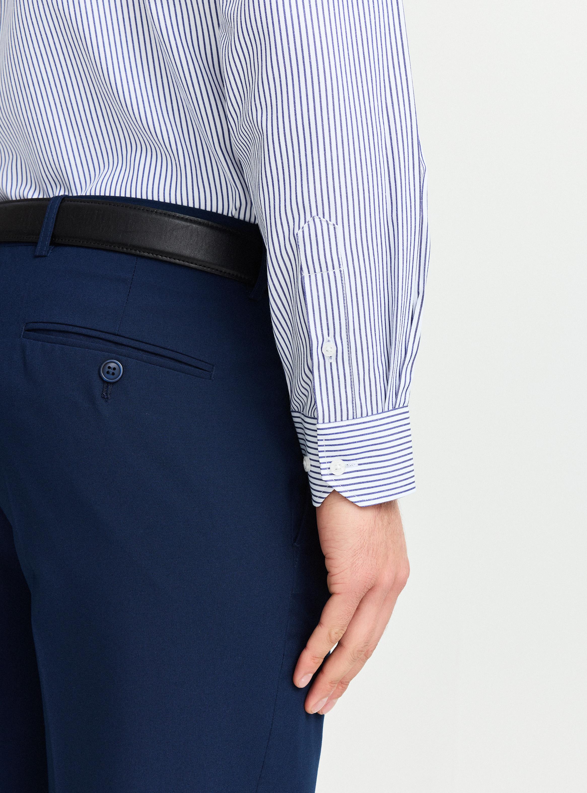 Camisa de Vestir Semi Slim Listada-3