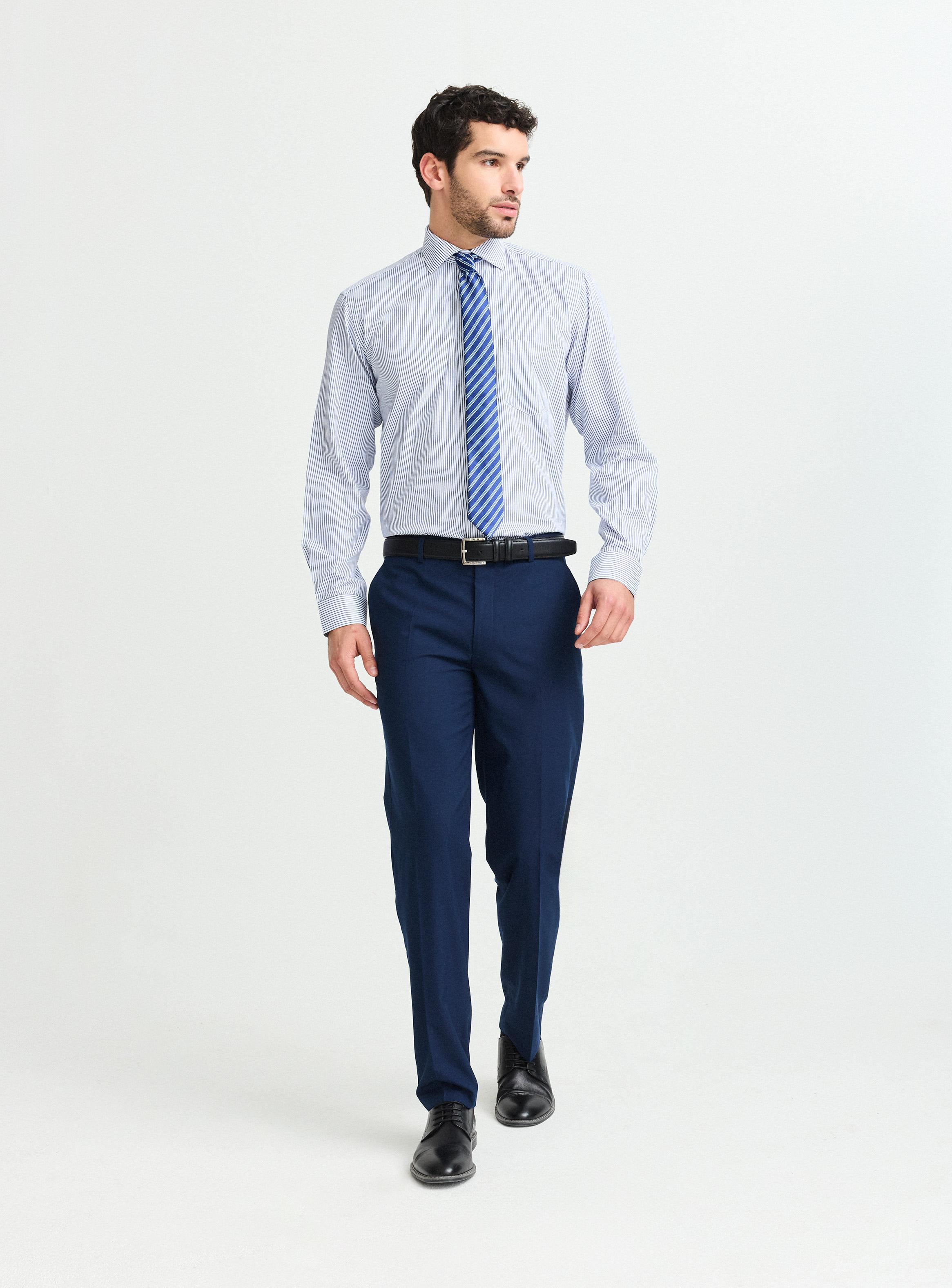 Camisa de Vestir Semi Slim Listada-4