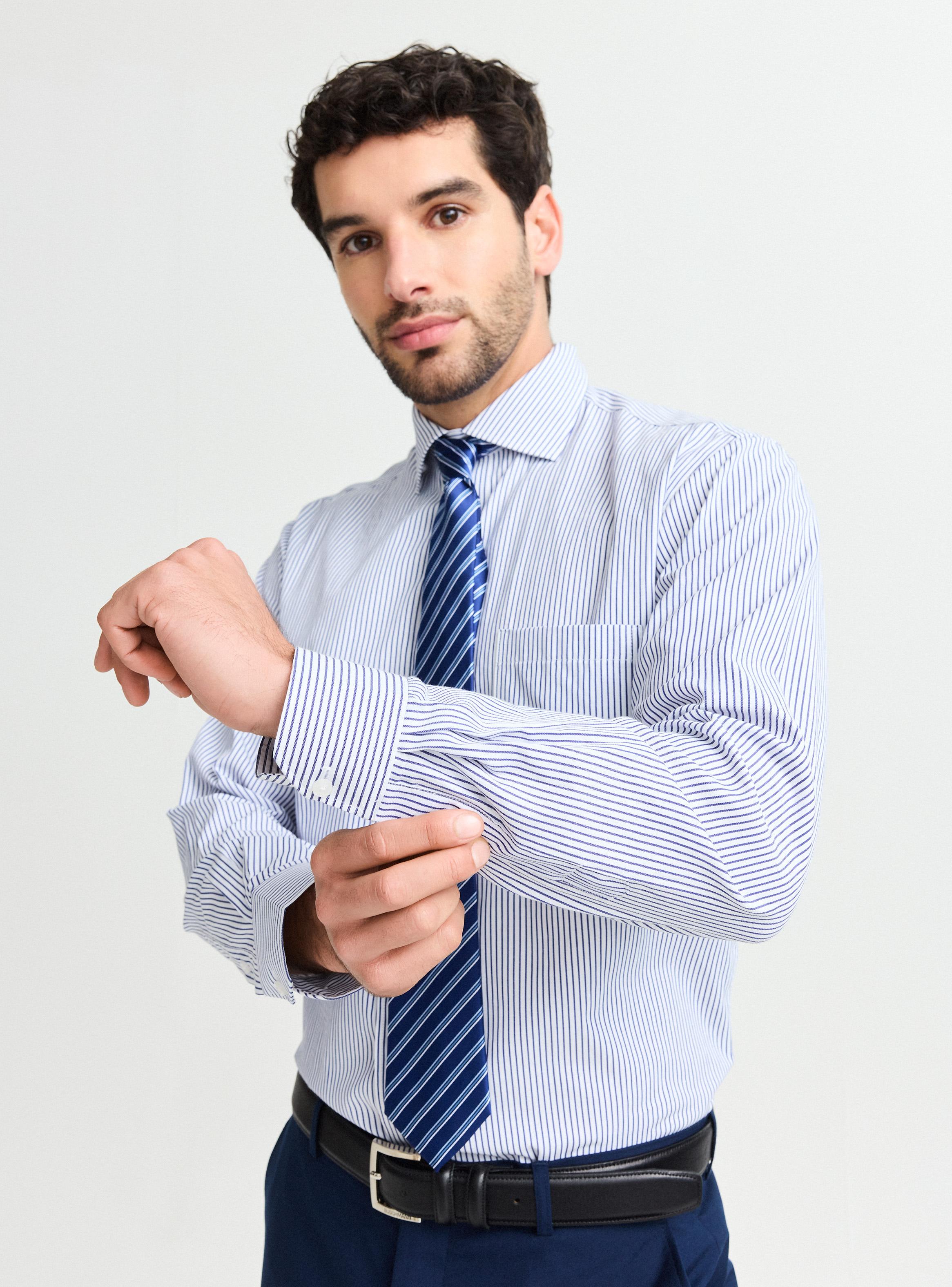 Camisa de Vestir Semi Slim Listada-2