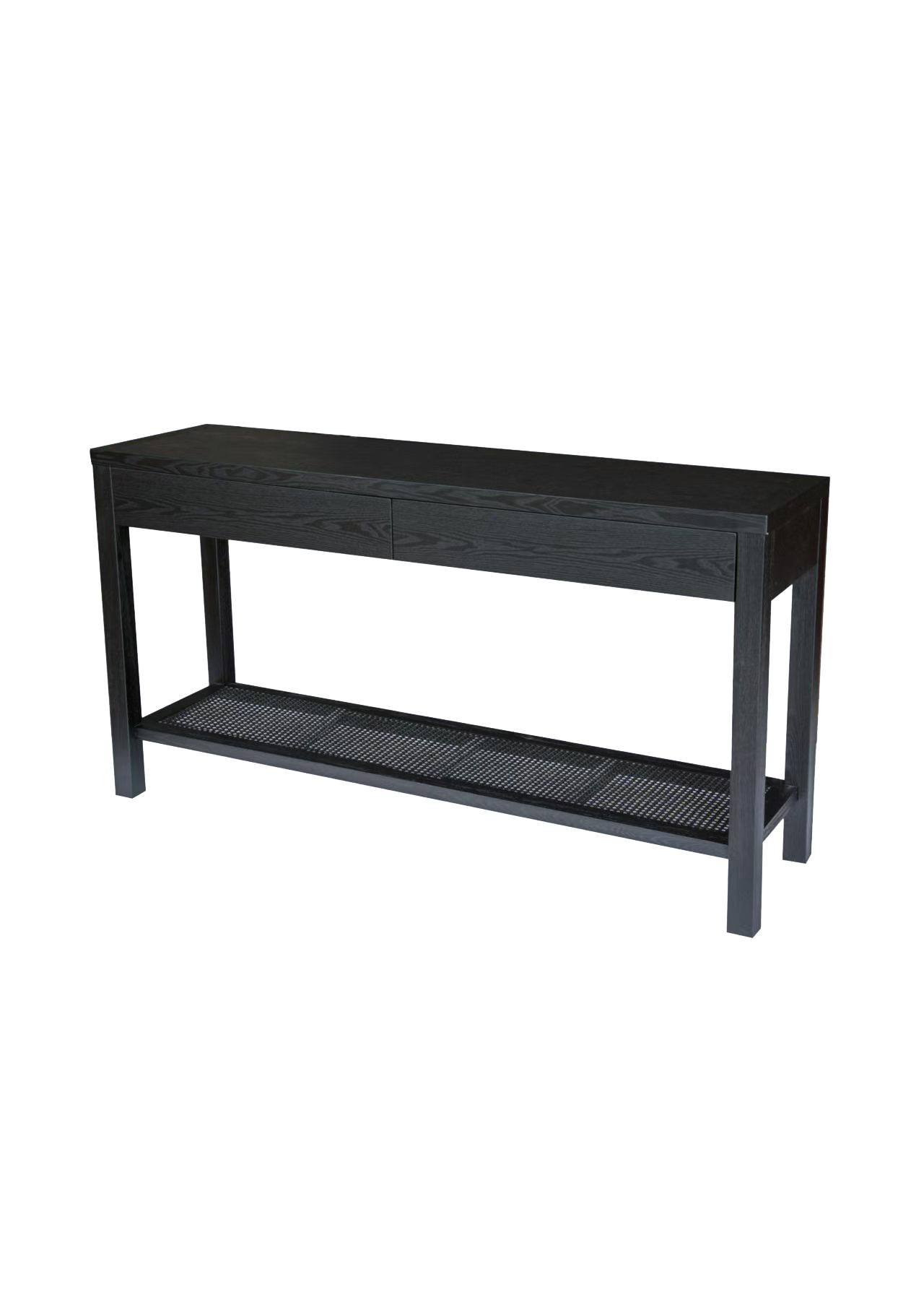 Arrimo Negro Junco 152x40x81 cm-2
