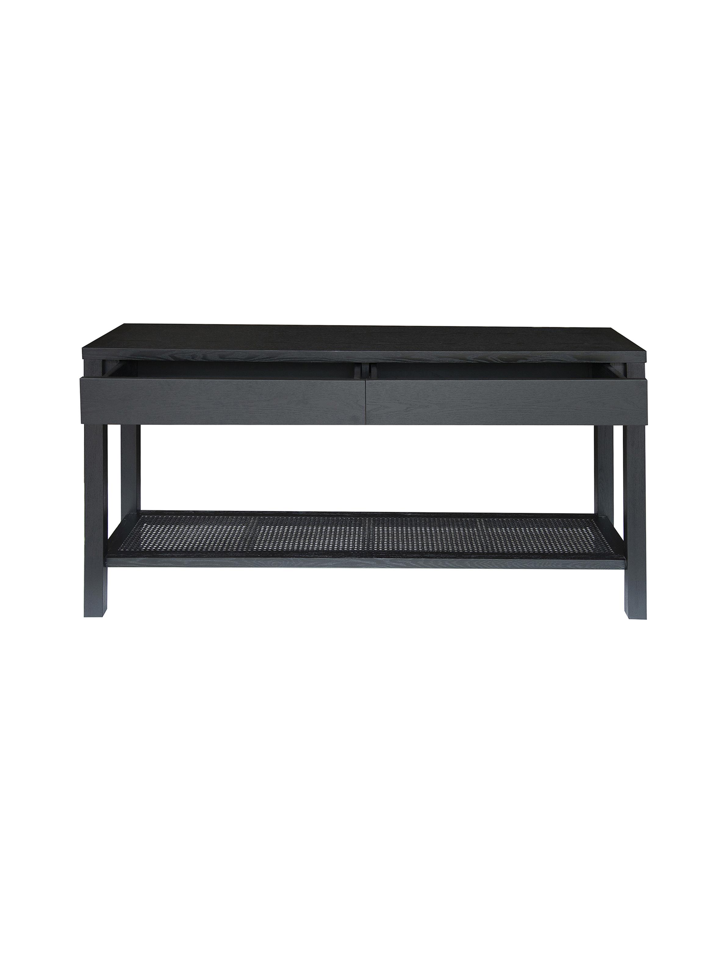 Arrimo Negro Junco 152x40x81 cm-5
