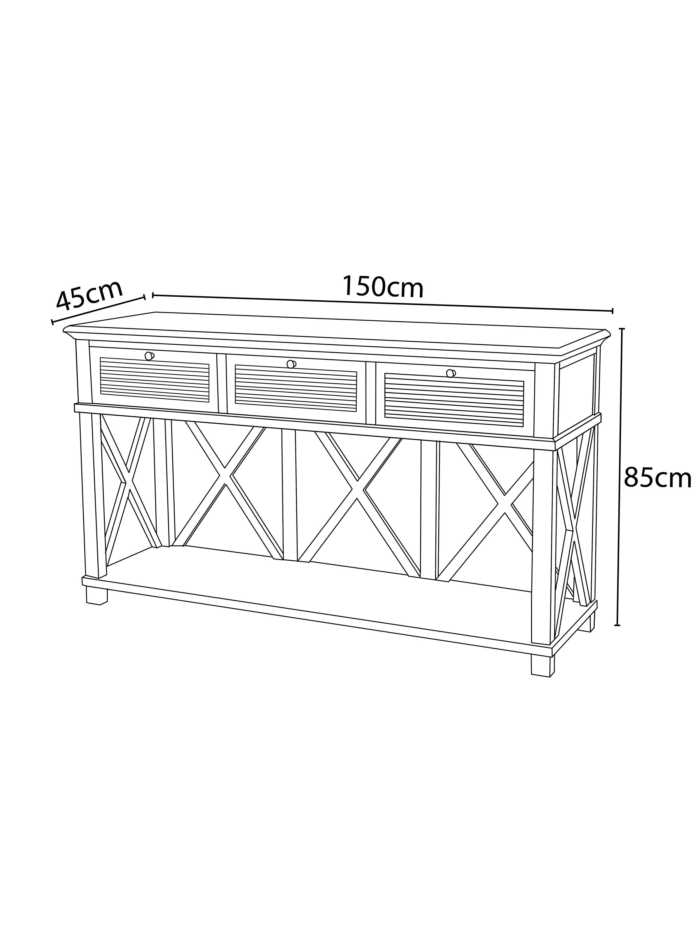 Arrimo Saint Martin 150x45x85 cm-1