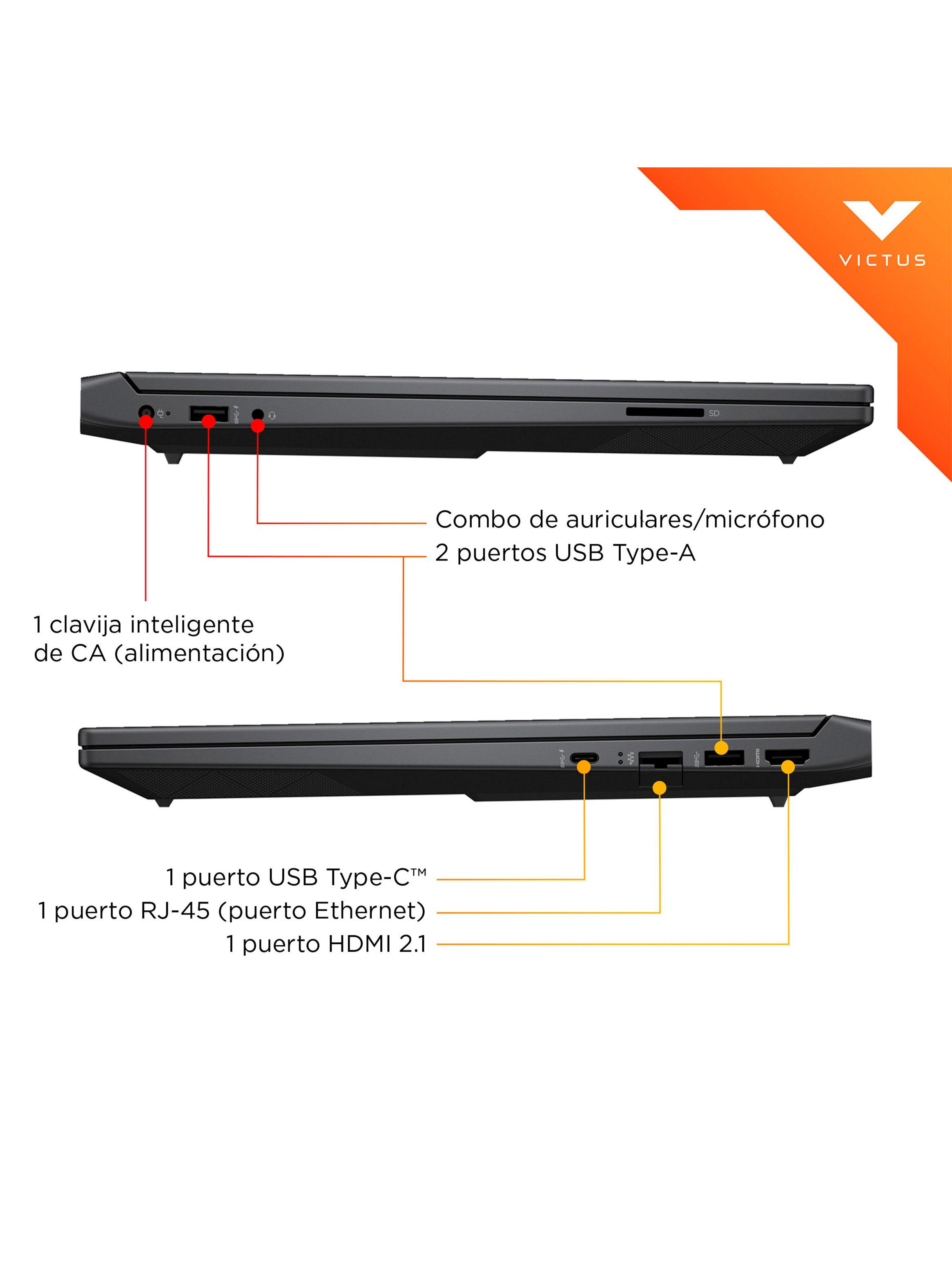 Notebook Gamer Victus 15-fa2014LA Intel Core i5 16GB RAM 512GB SSD NVIDIA RTX 3050  15.6' FHD 144Hz-6