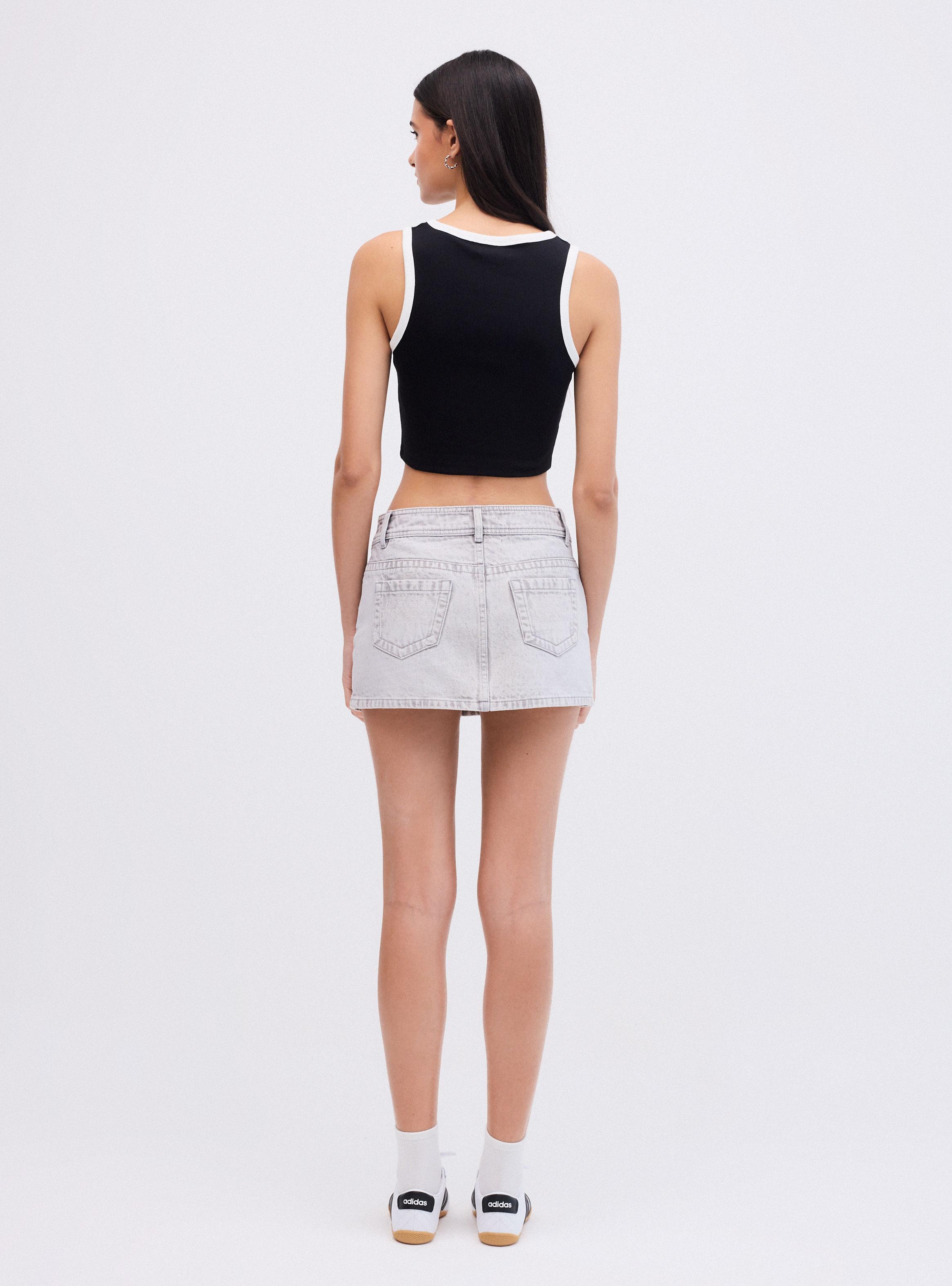 Polera Print y Piping a Contratono-5