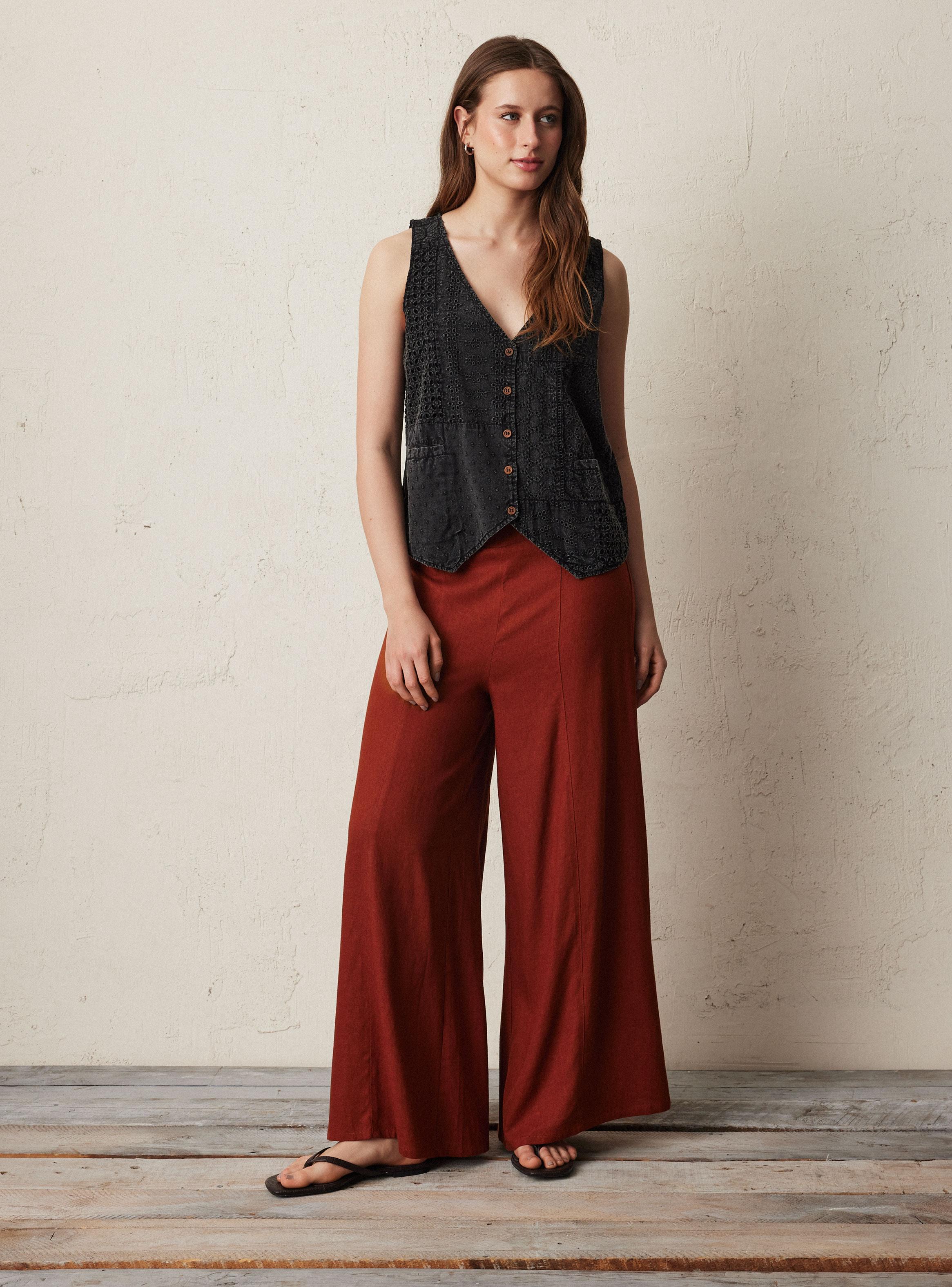 Blusa Tipo Vest Patchwork con Bordado-4