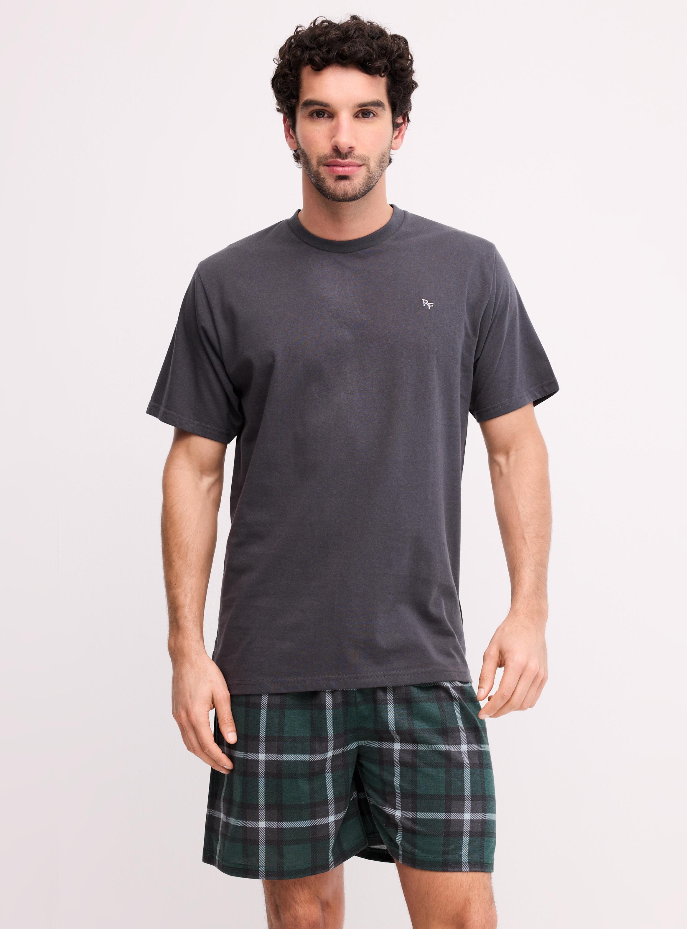 Pijama Cuello Redondo Algodón-0