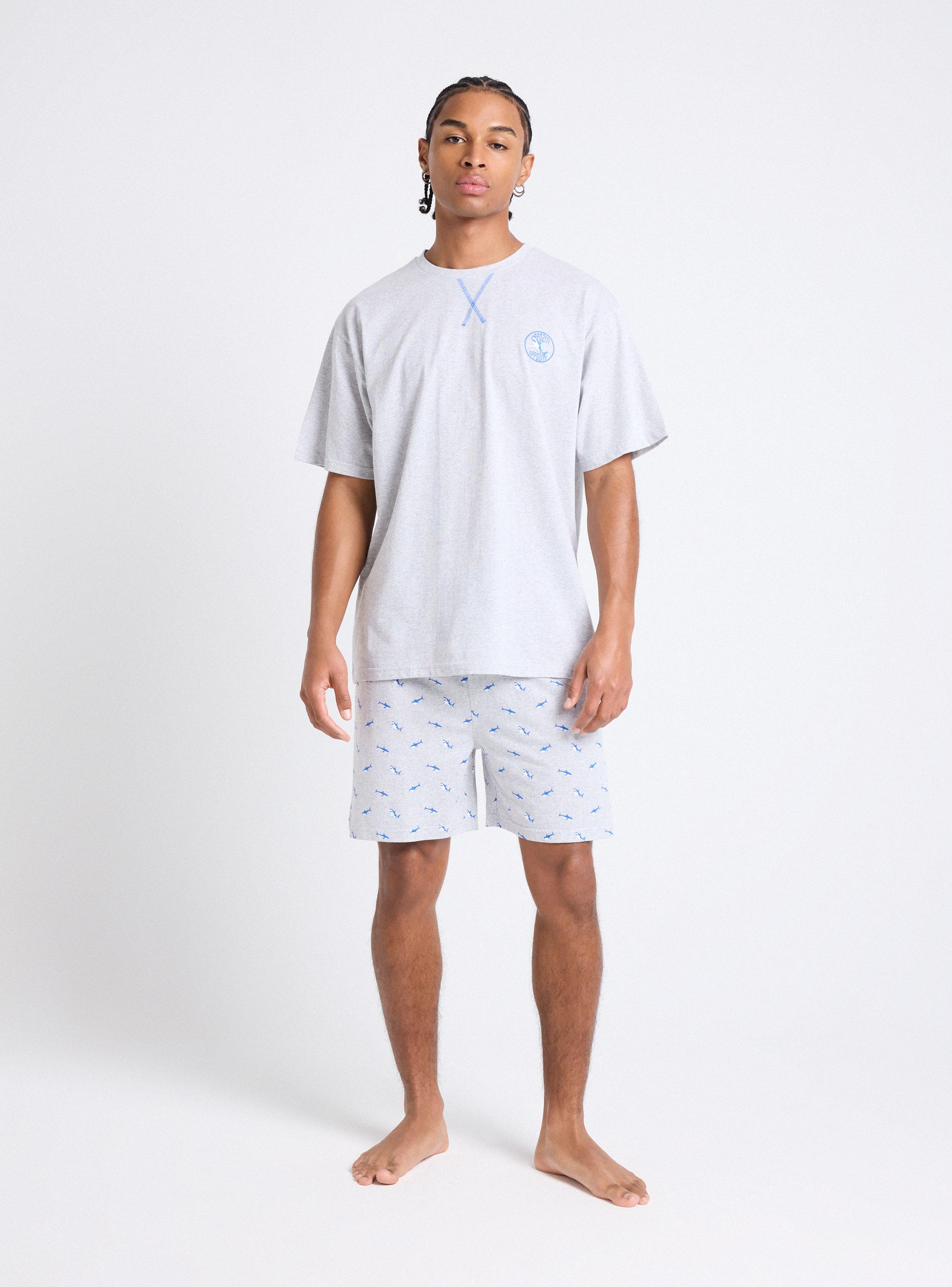 Pijama Cuello Redondo Algodón-4