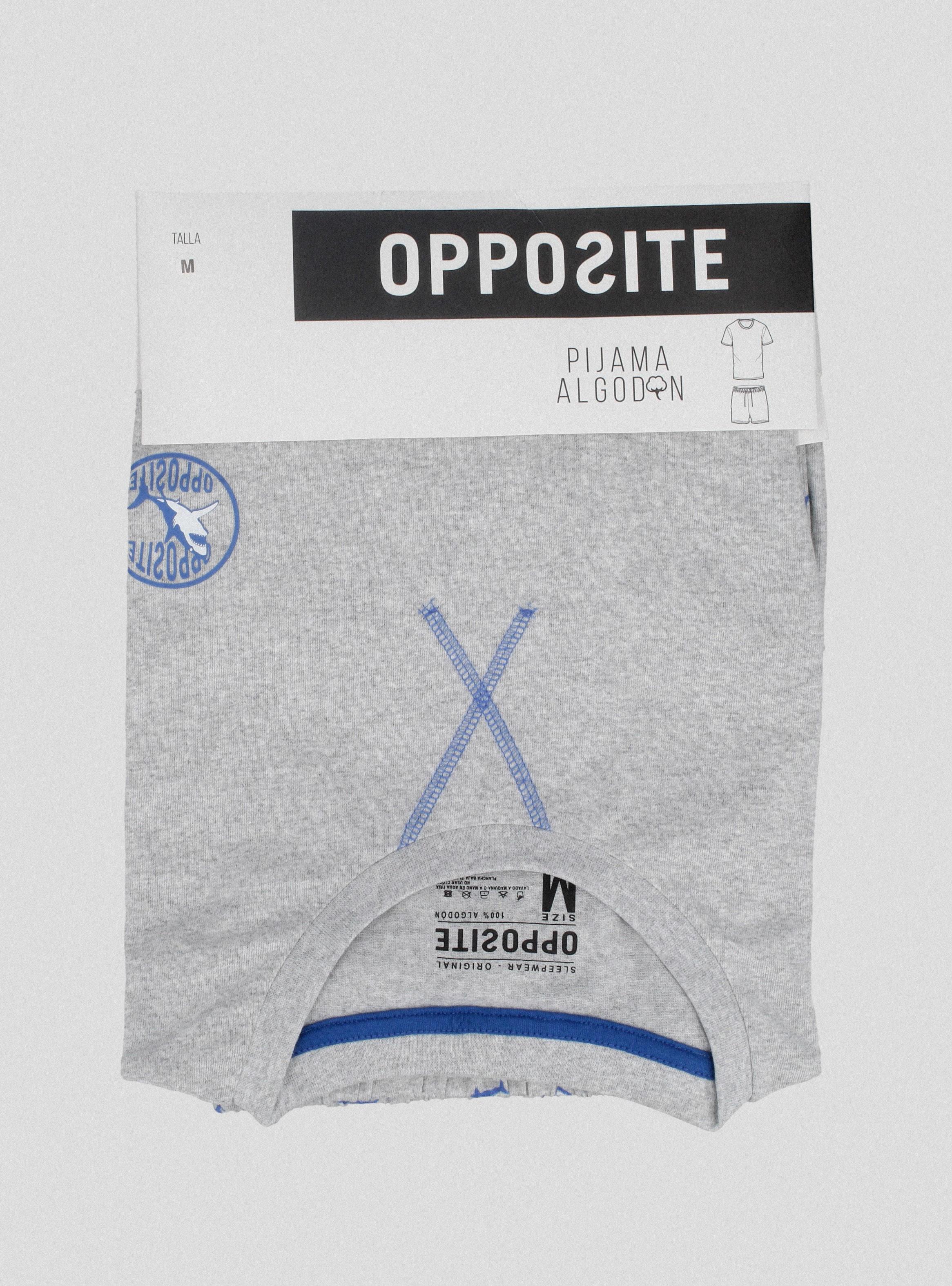 Pijama Cuello Redondo Algodón-6