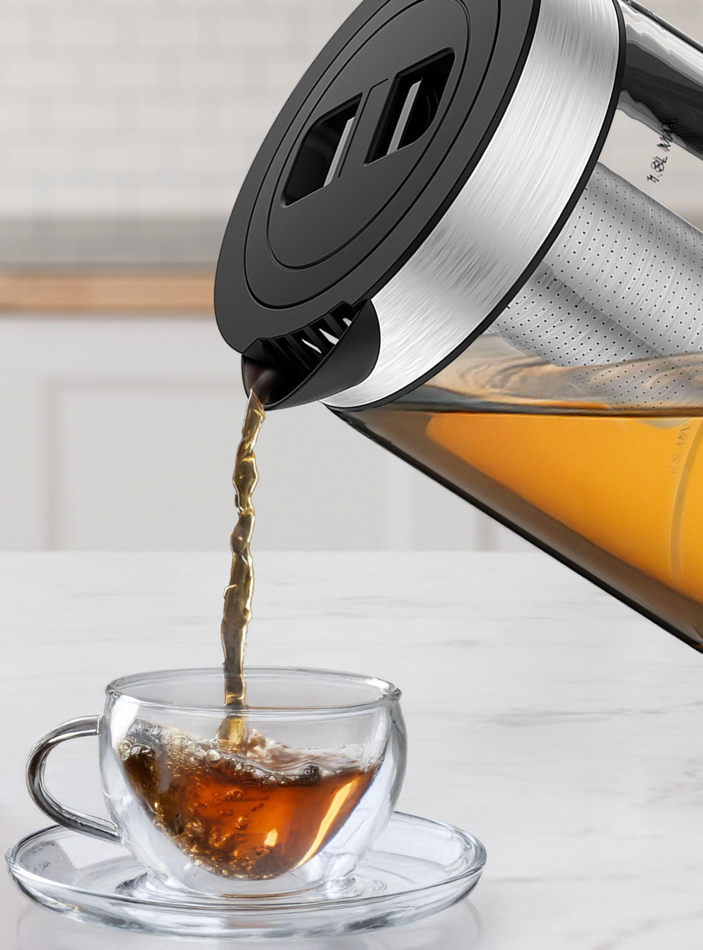 Hervidor Eléctrico 1.8 Litros 2 en 1 con Infusor de Té BVSTKT5803B052-3