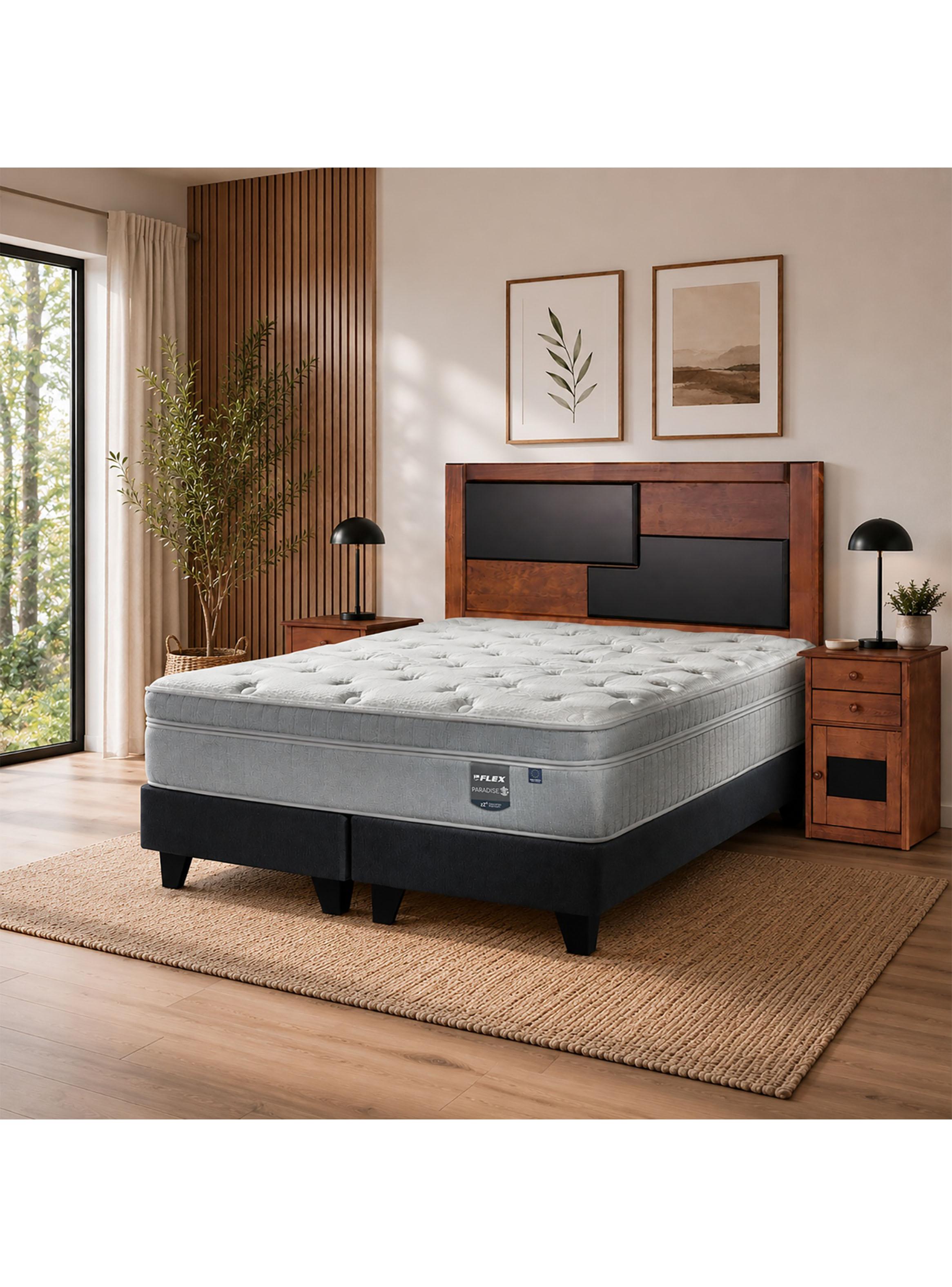 Cama Europea Paradise King + Set Colonia-5