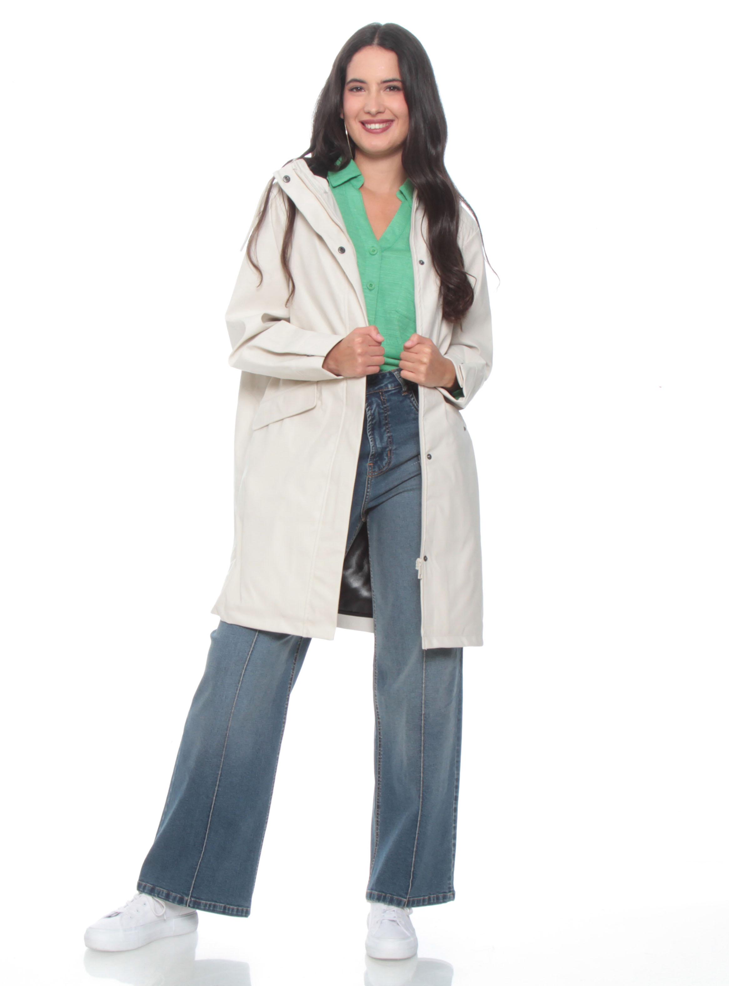 Chaqueta Manga Larga Sólid Capucha-3