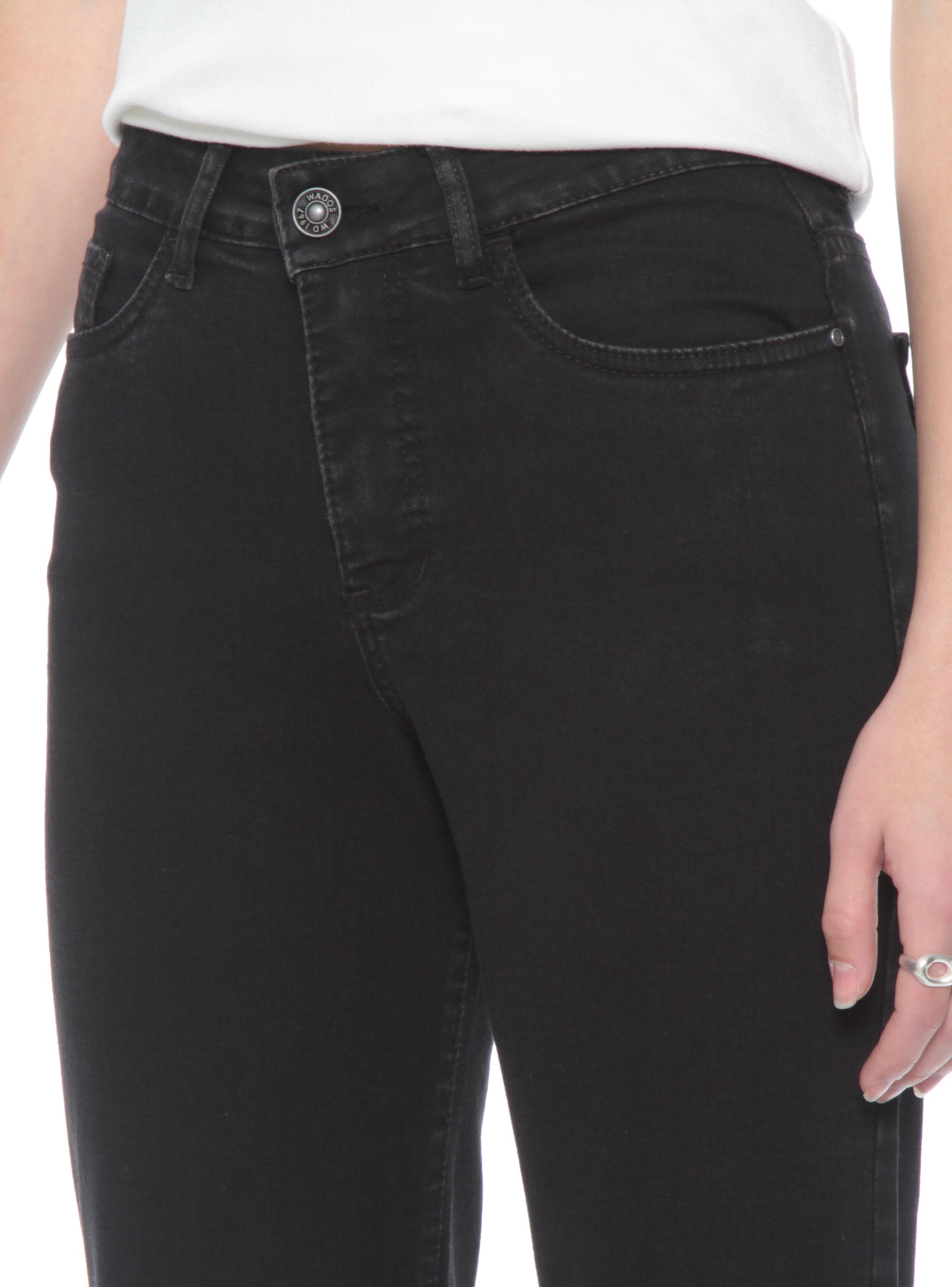 Jeans Recto Diseño Tiro Alto con Pretina Basic-2