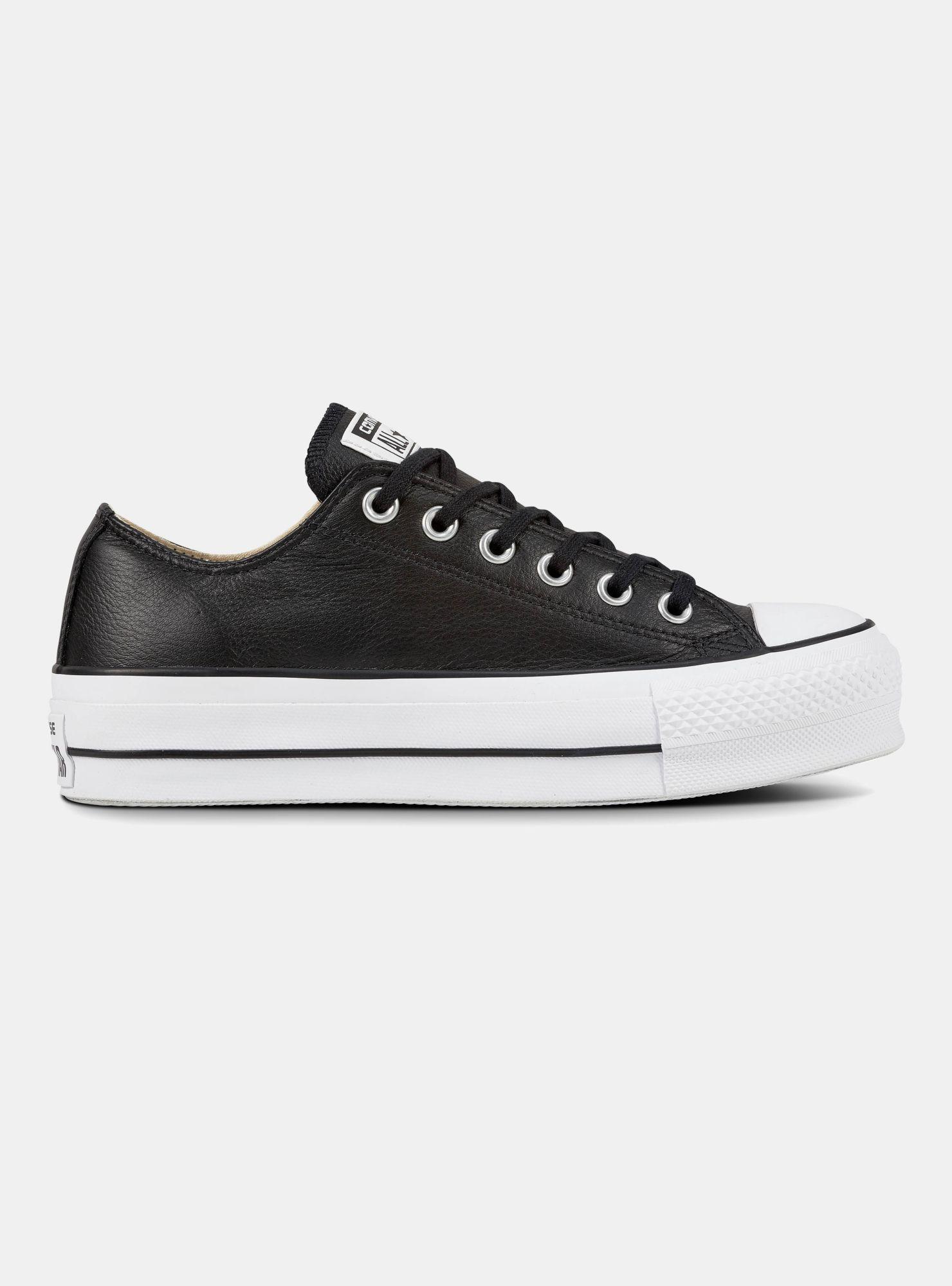 Zapatilla Converse Plataforma Urbana Negra Mujer-0