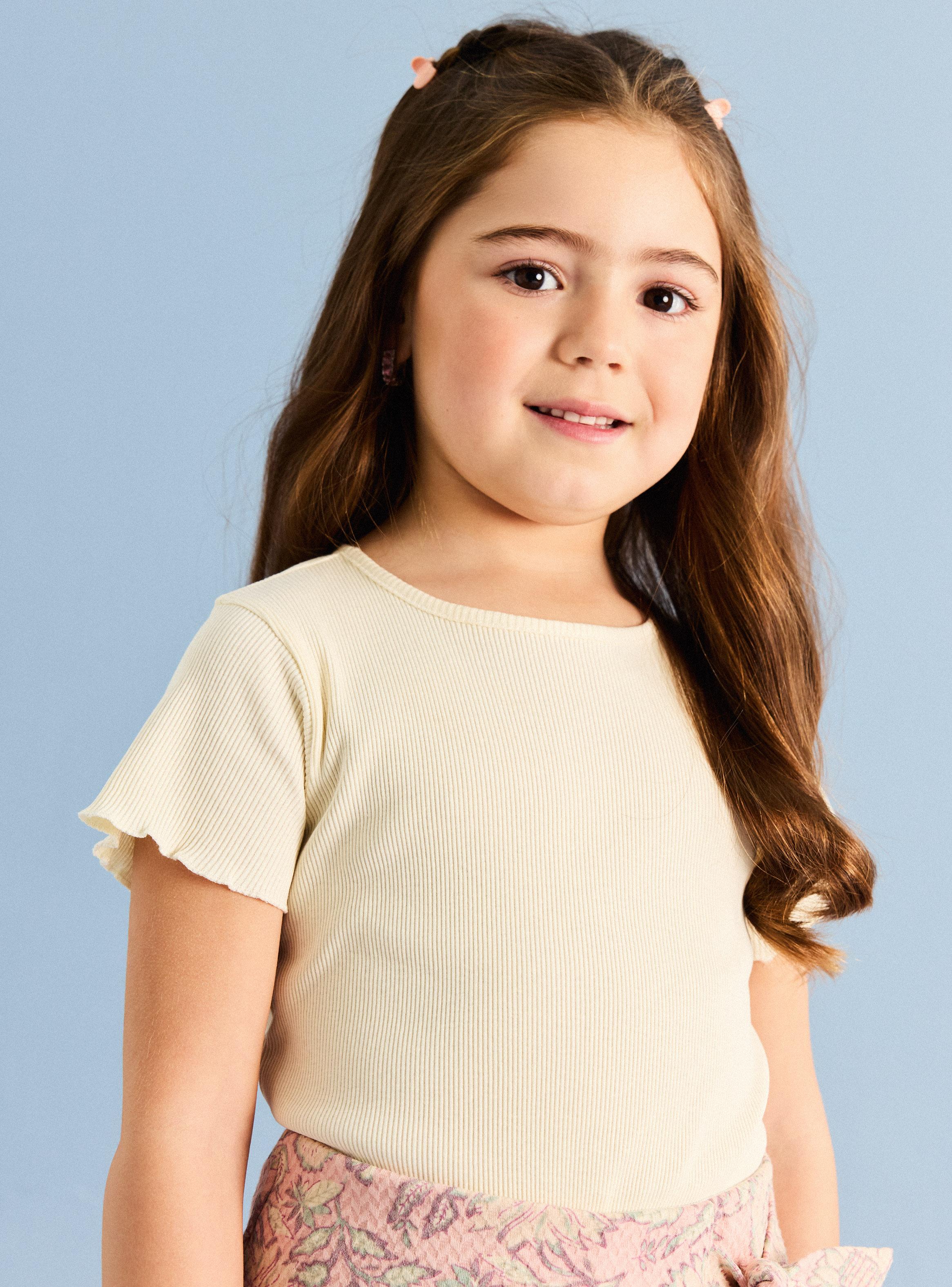 Polera Rib Lisa Color Niña-3