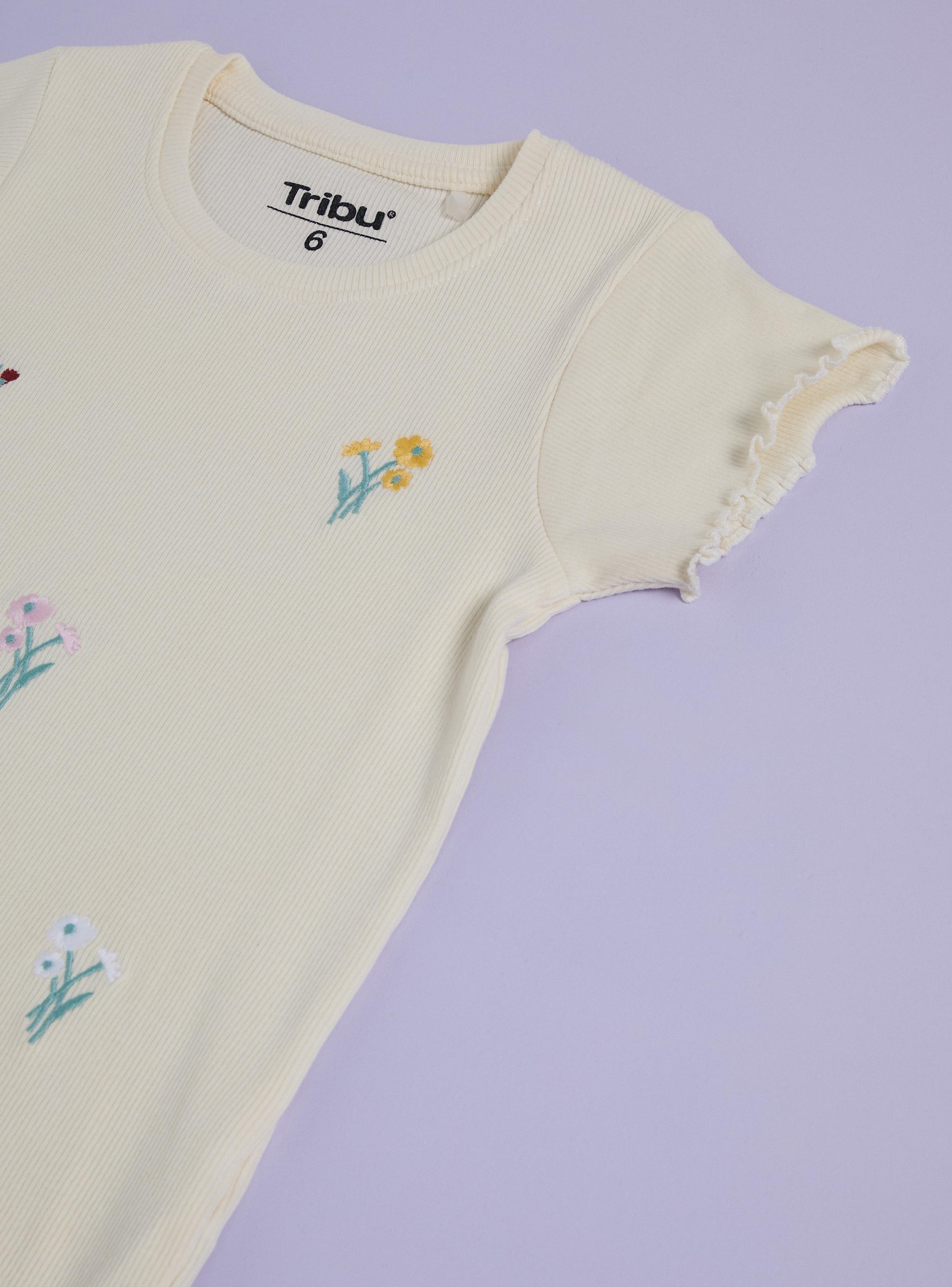 Polera Rib Bordado Flores-2