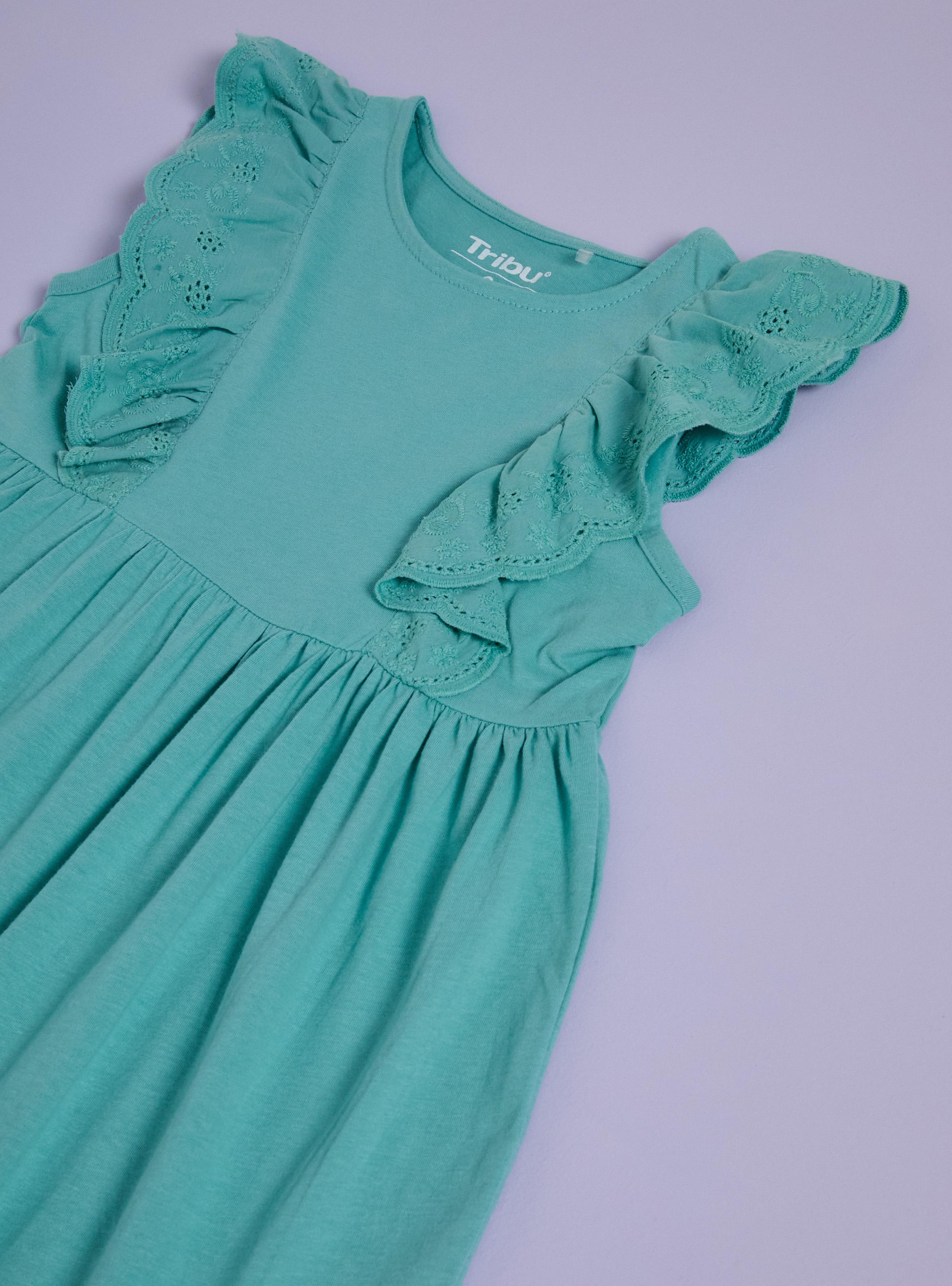 Vestido Liso Detalles Broderie-2