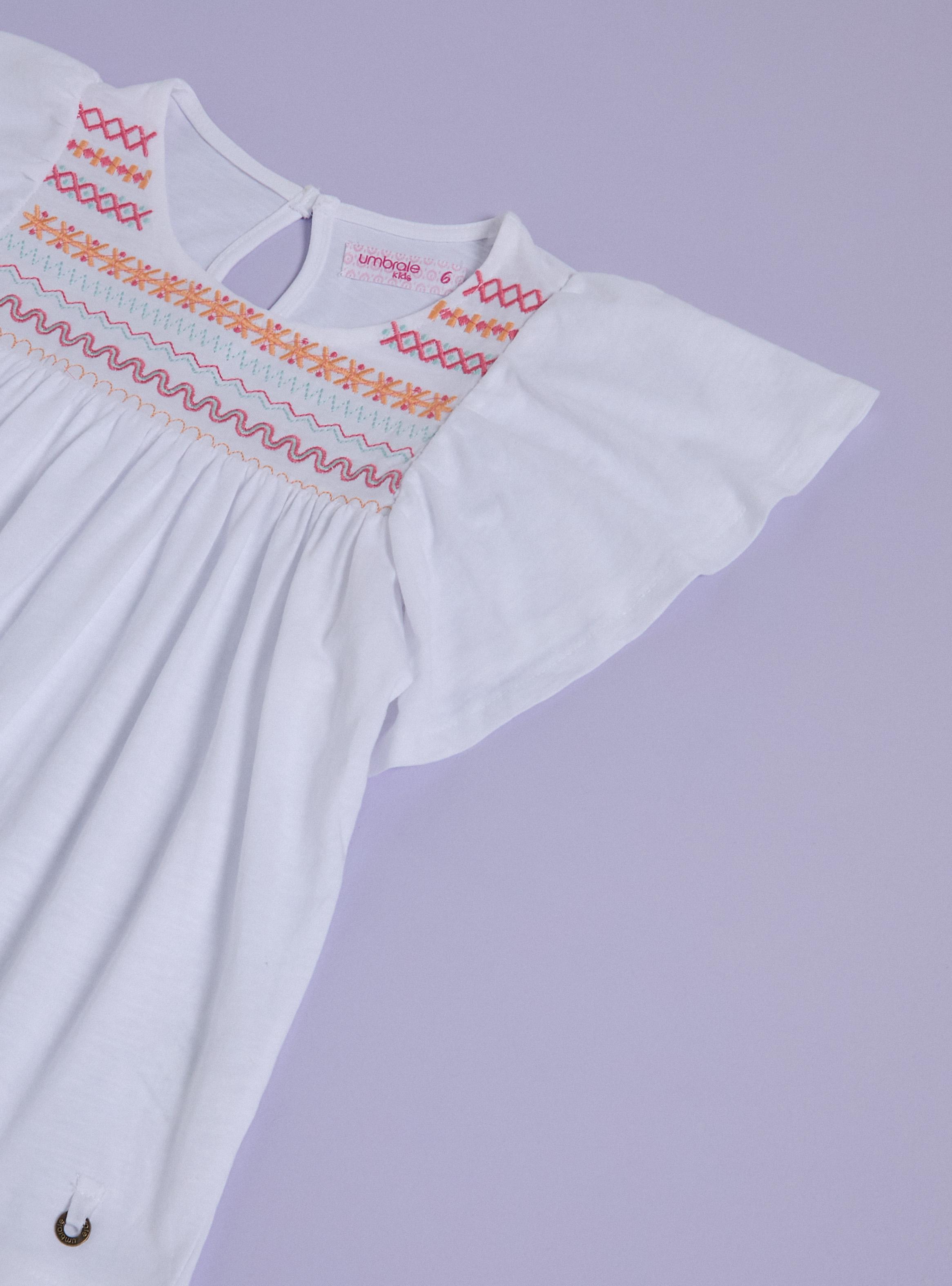 Polera Bordada con Mangas Anchas-4