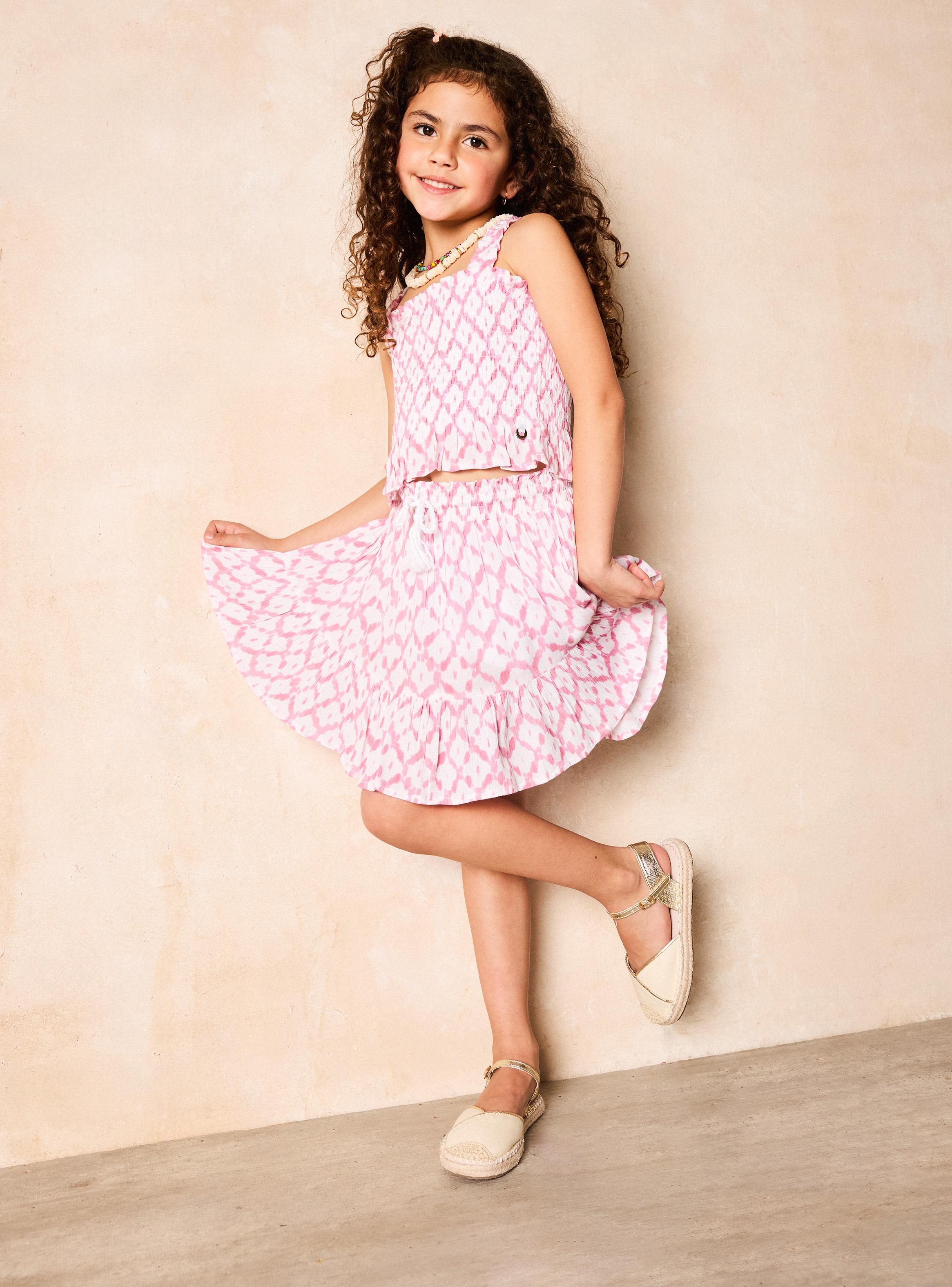 Falda Short Viscosa con Calza Interior-3