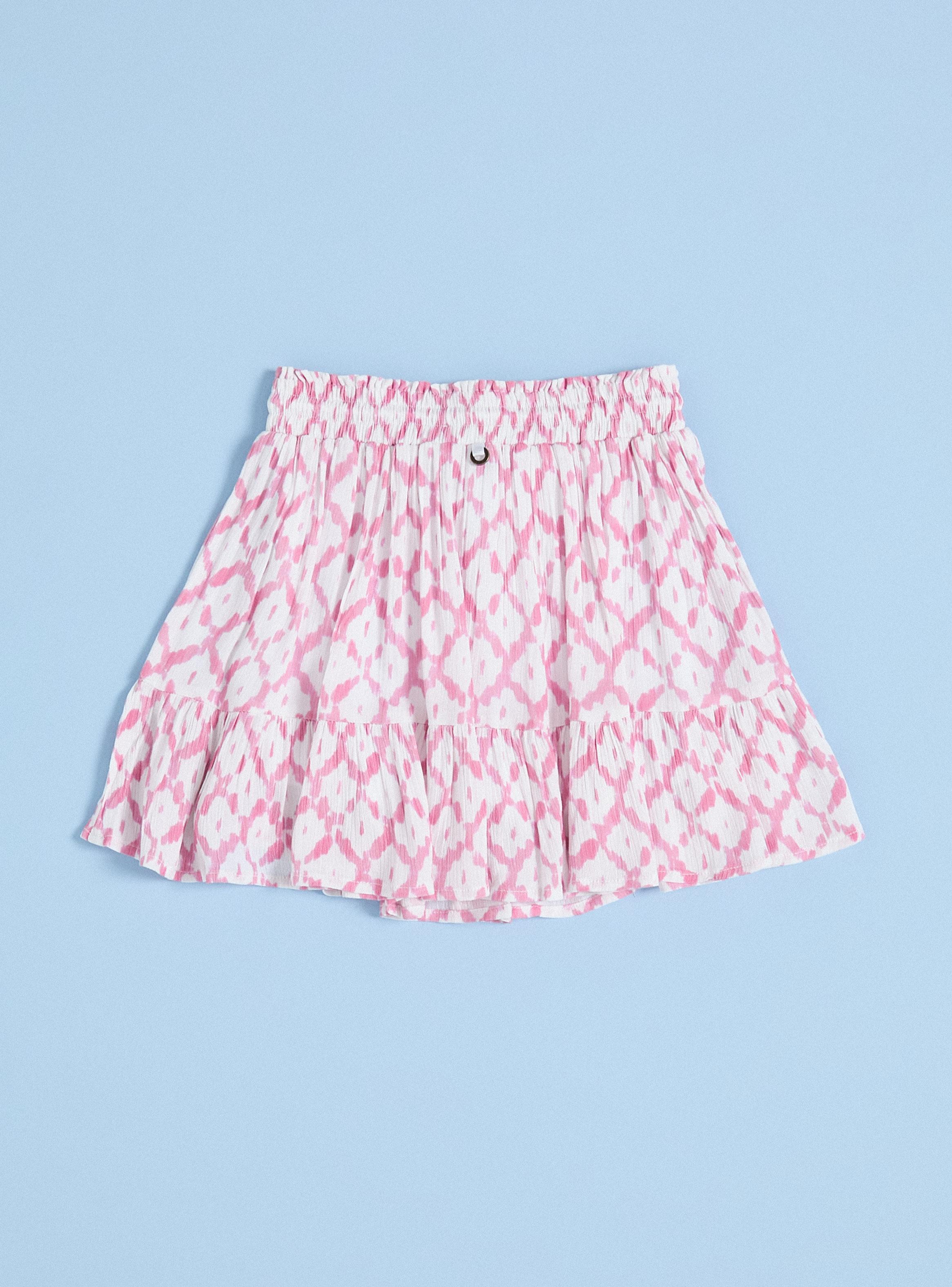 Falda Short Viscosa con Calza Interior-1