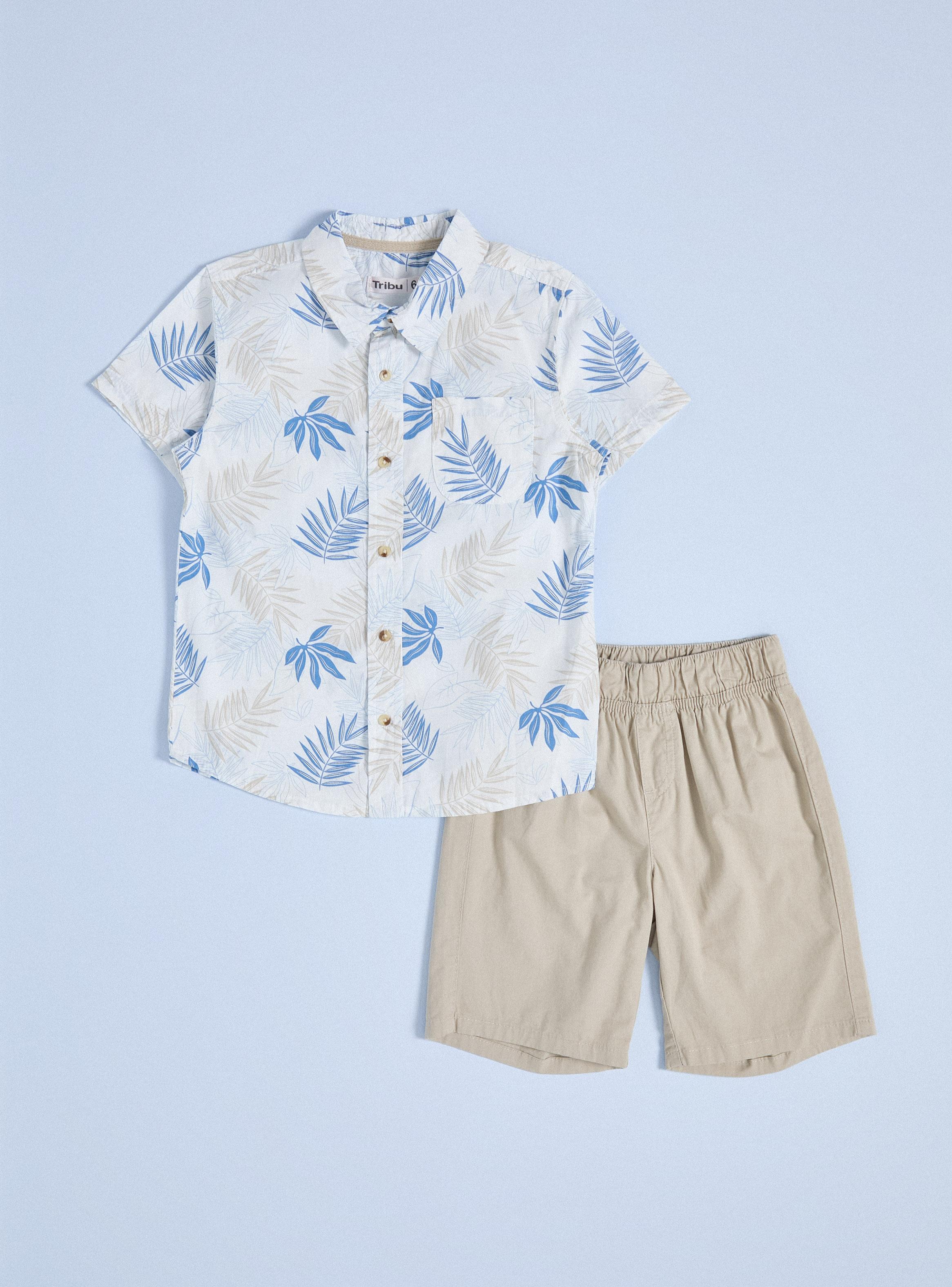 Camisa Short Bipack Niño-0