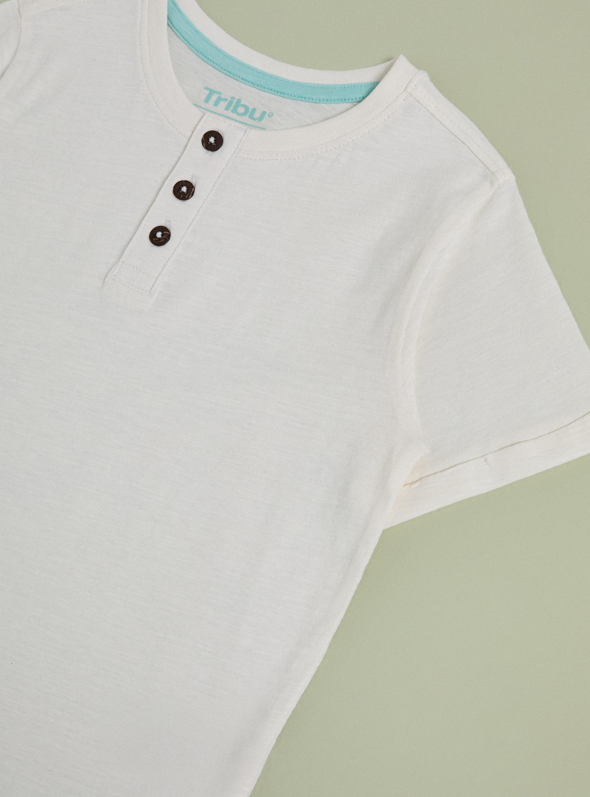 Polera Henley Botones Color Liso-2