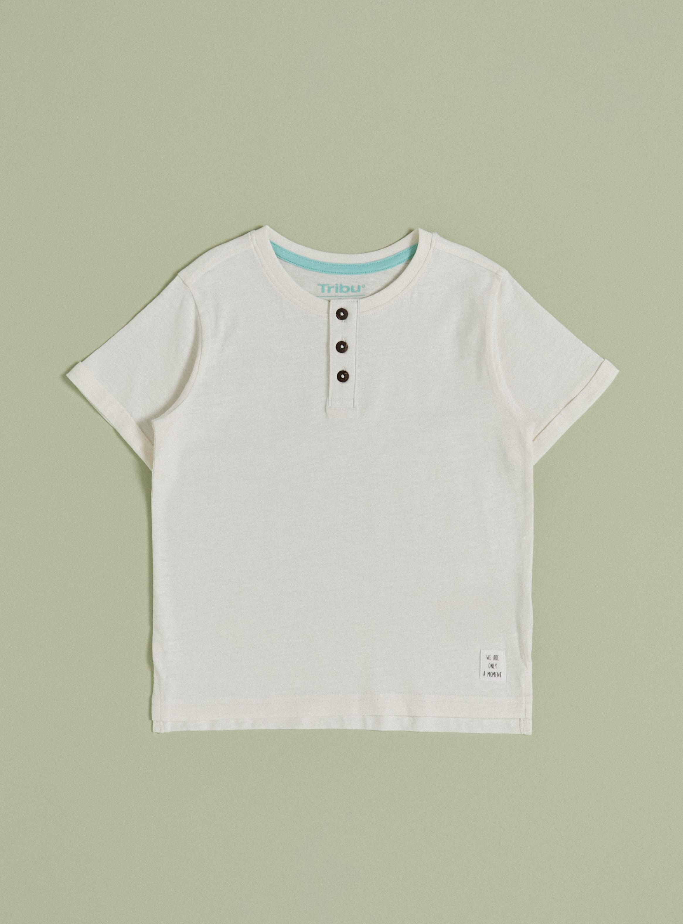 Polera Henley Botones Color Liso-0