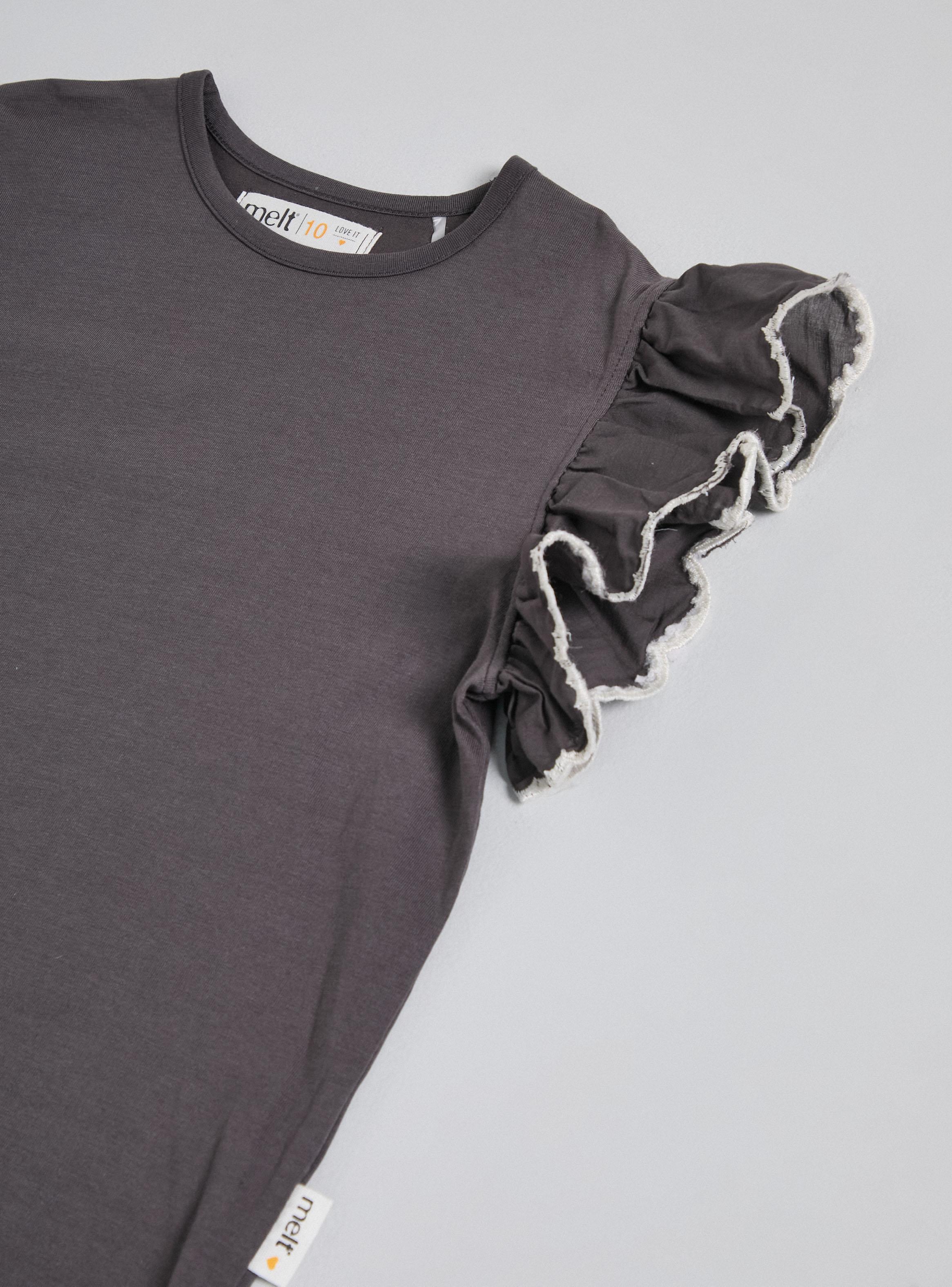 Polera con Vuelos Grandes y Borde en Contraste-2