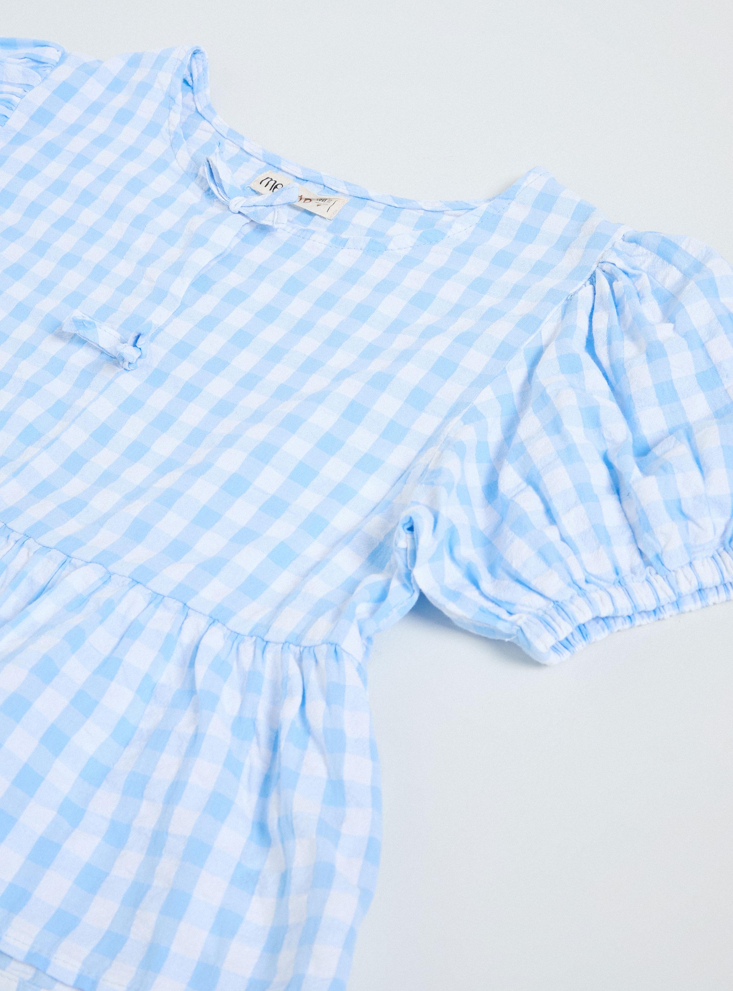 Blusa Vichi con Mangas Globo y Amarras-2