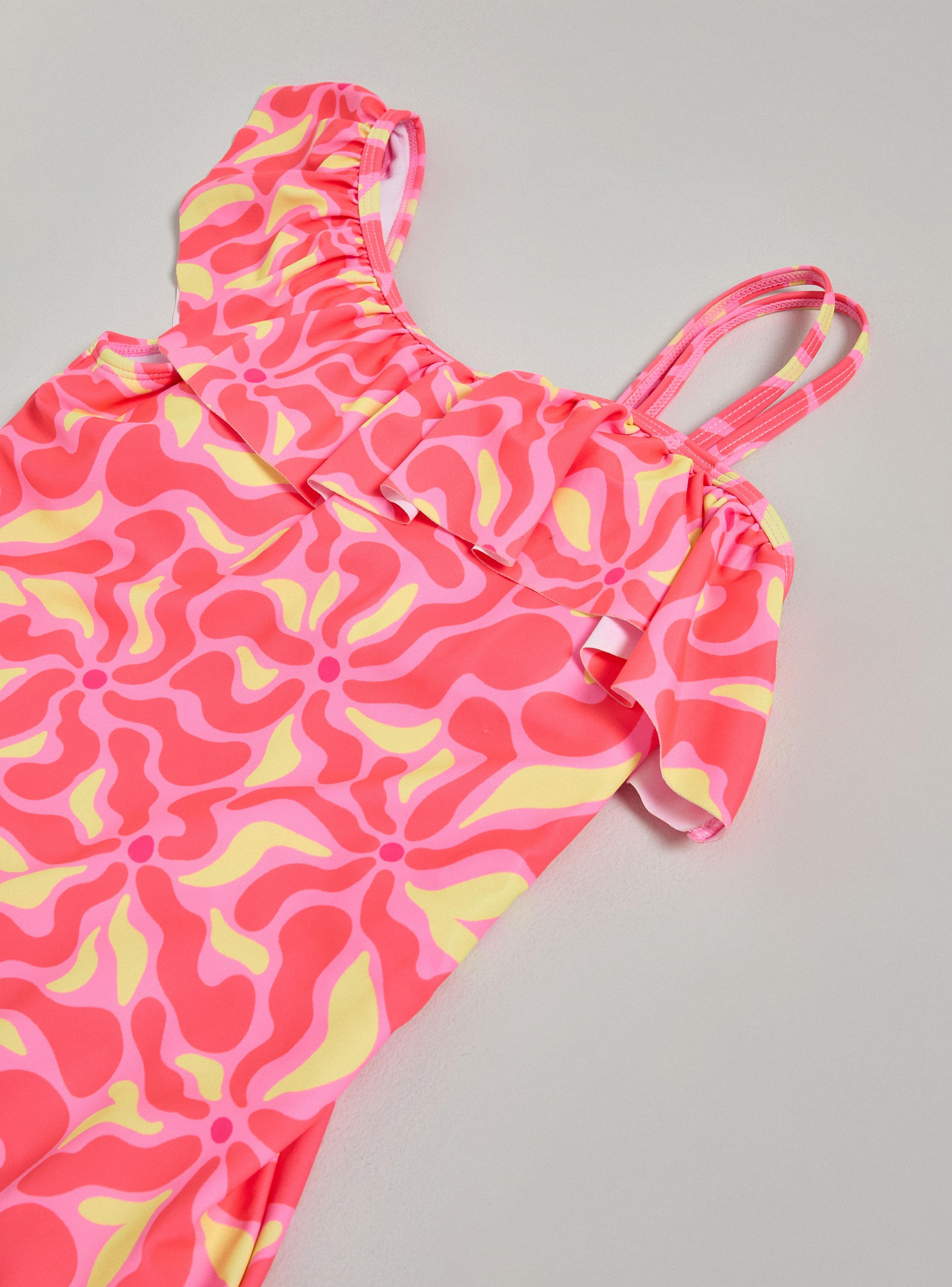 Traje de Baño Vuelos un Hombro-2