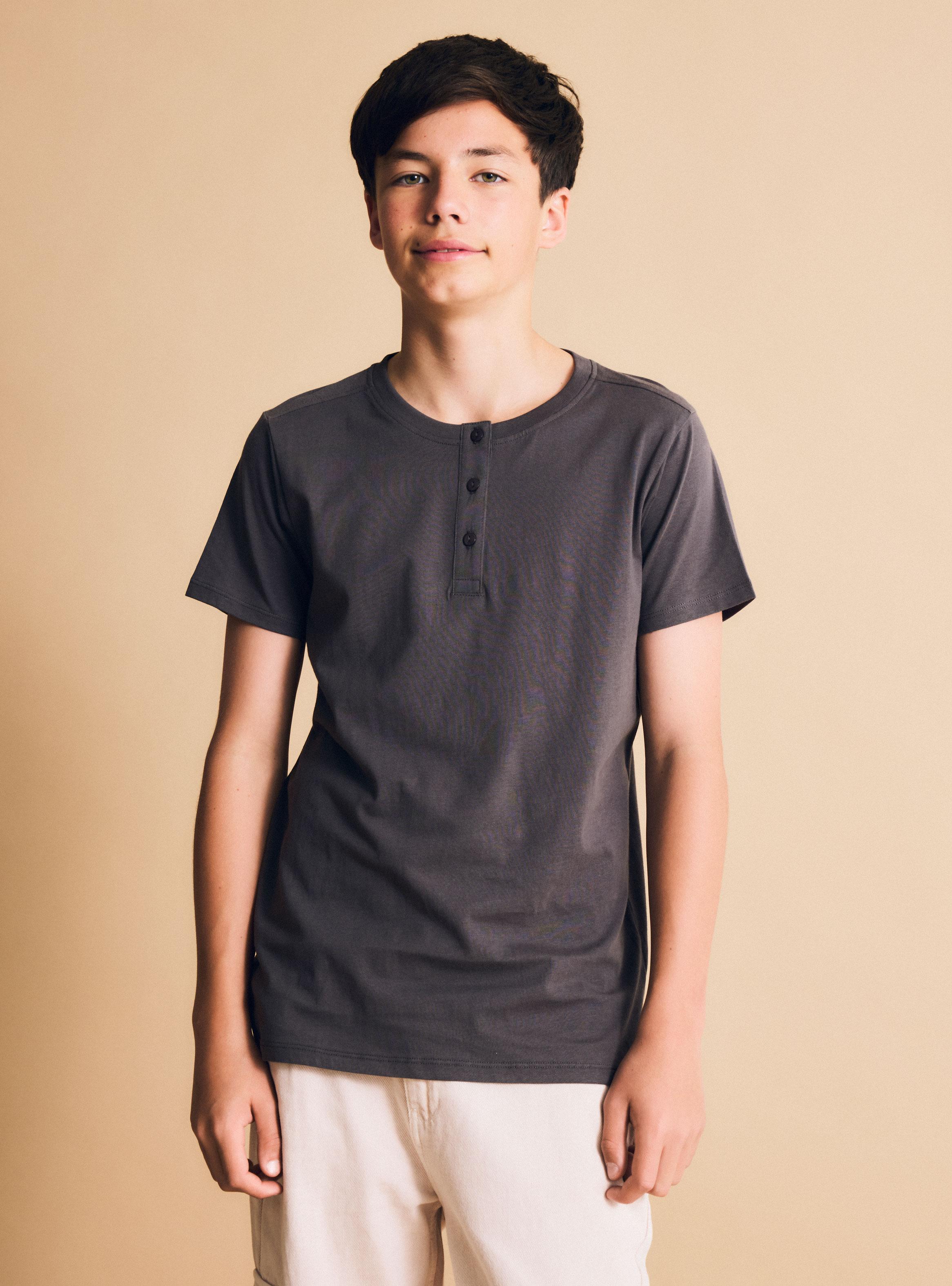 Polera con Botones de Algodón Niño-3