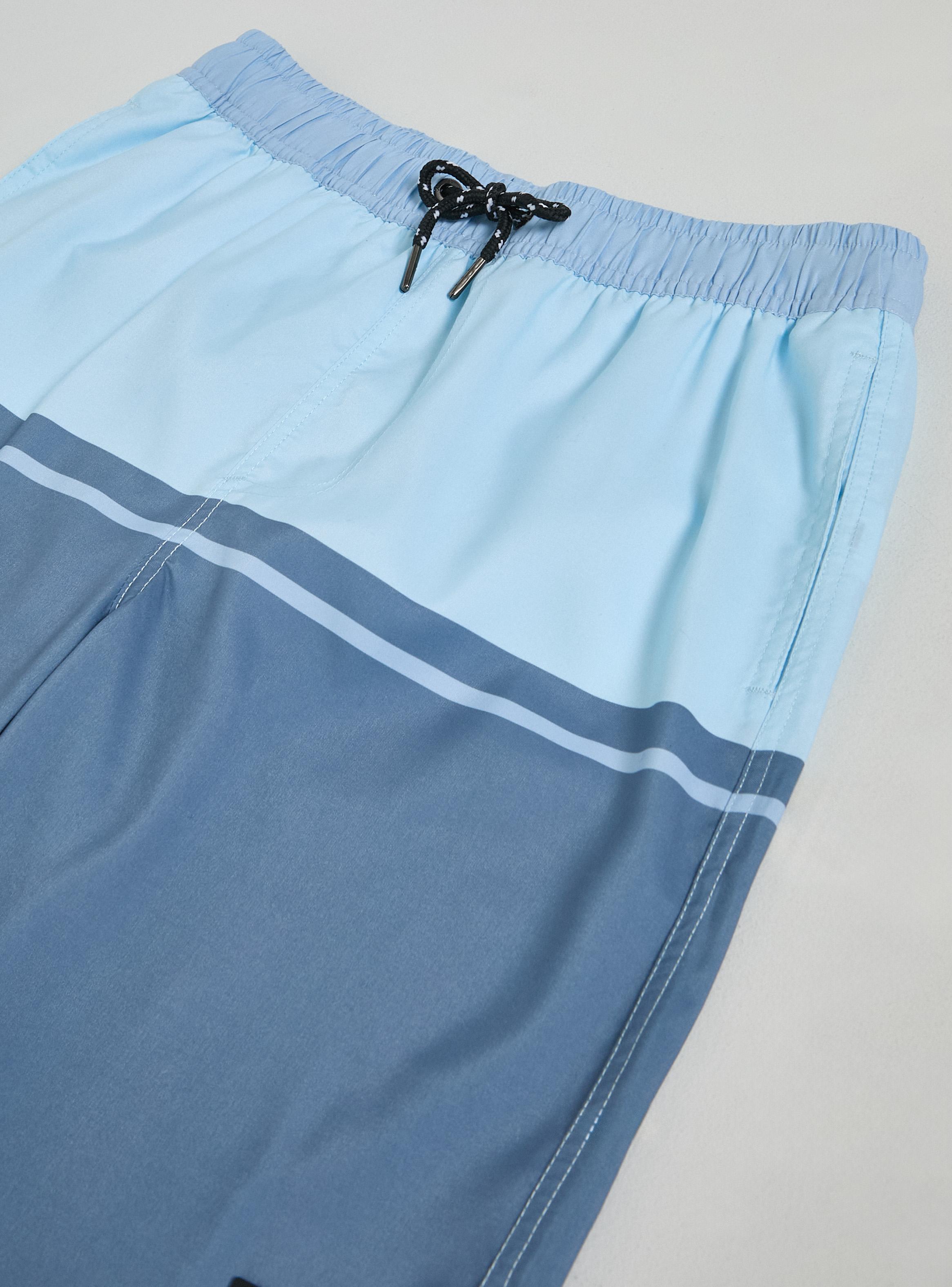 Traje de Baño Diseño Color Block Líneal-2