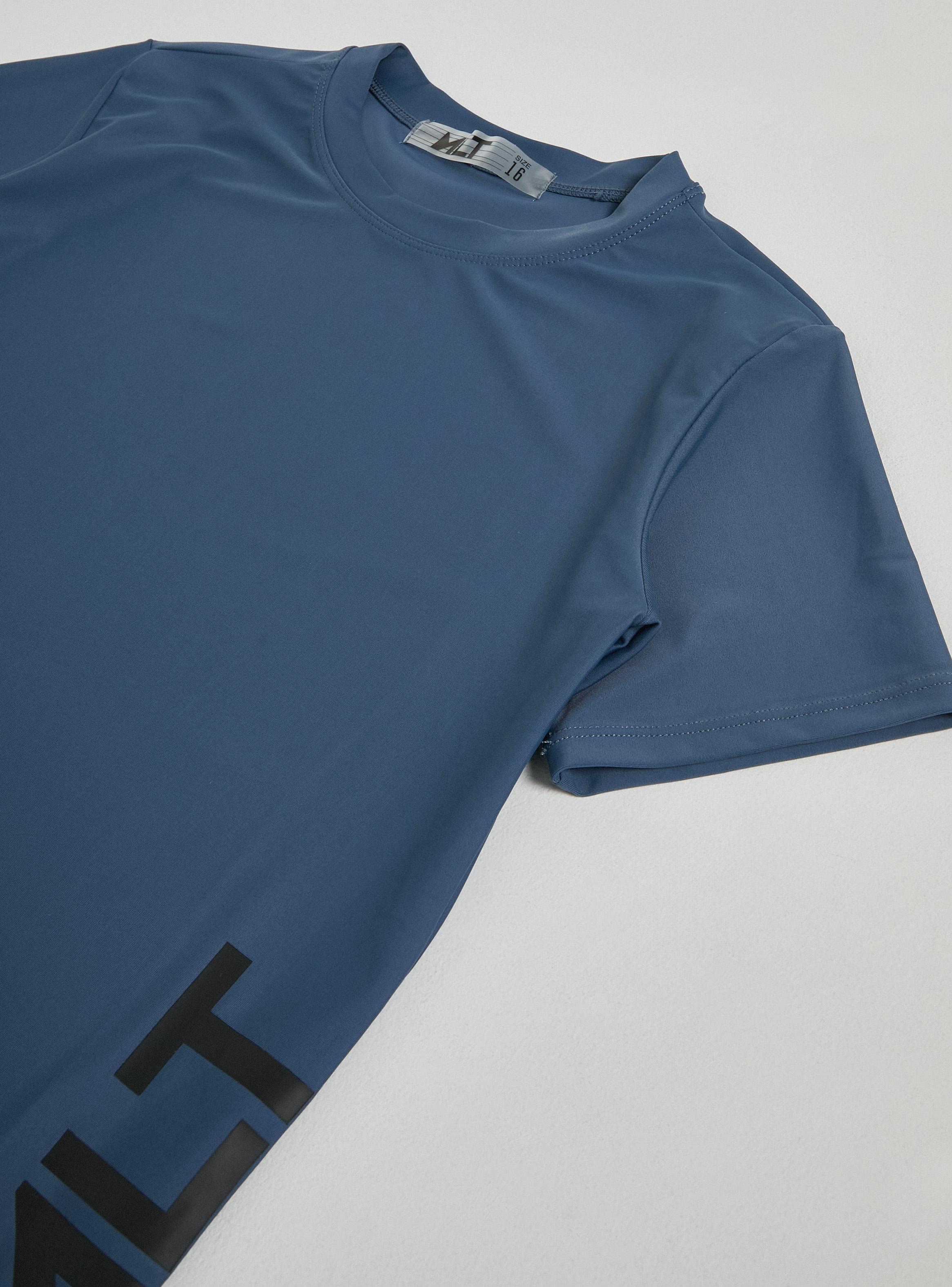 Polera con Estampado Logo Lateral Niño-2