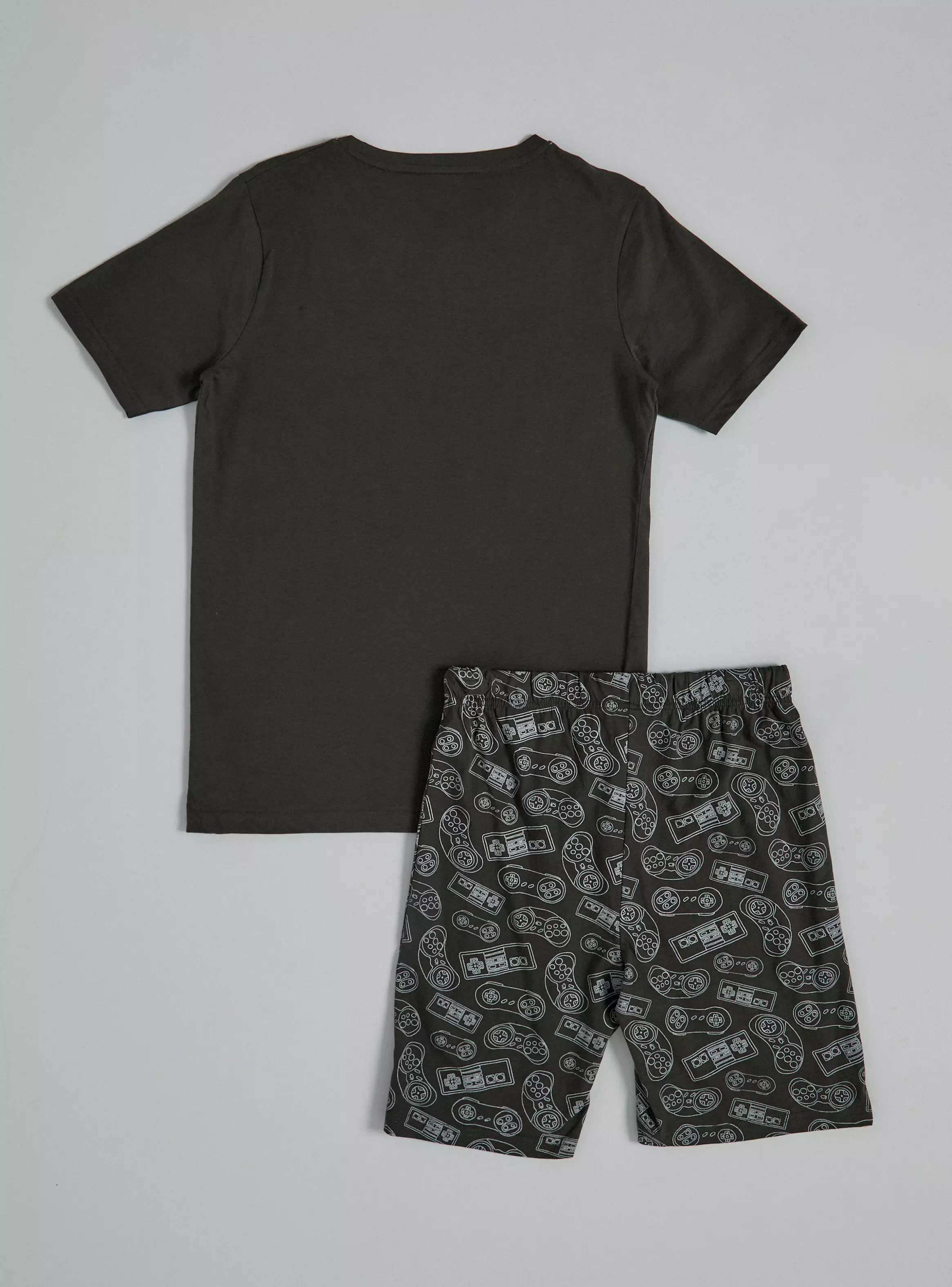 Pijama Jersey con Estampado y Detalles con Puff-1