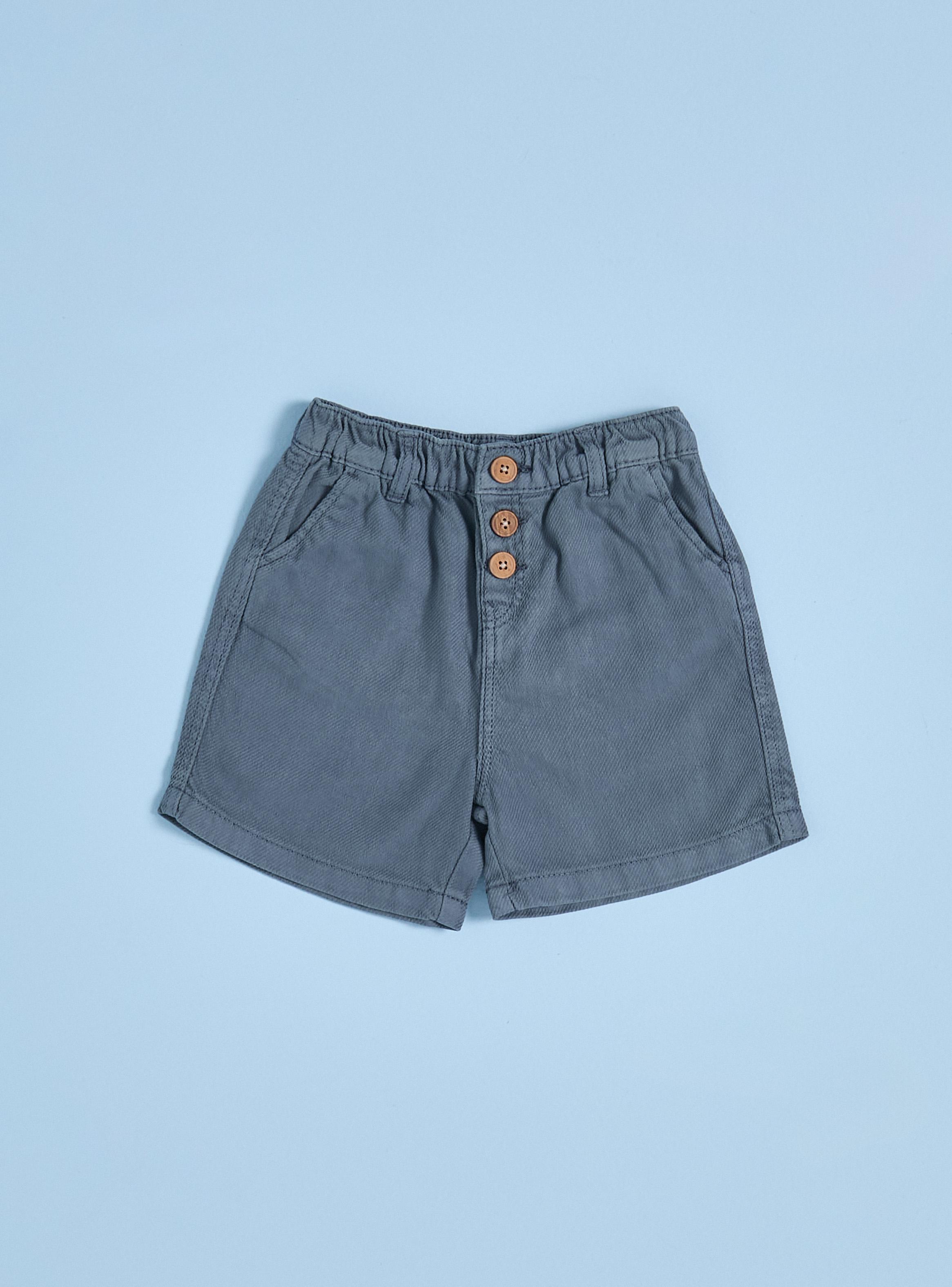 Short Twill Abotonado Niño-0