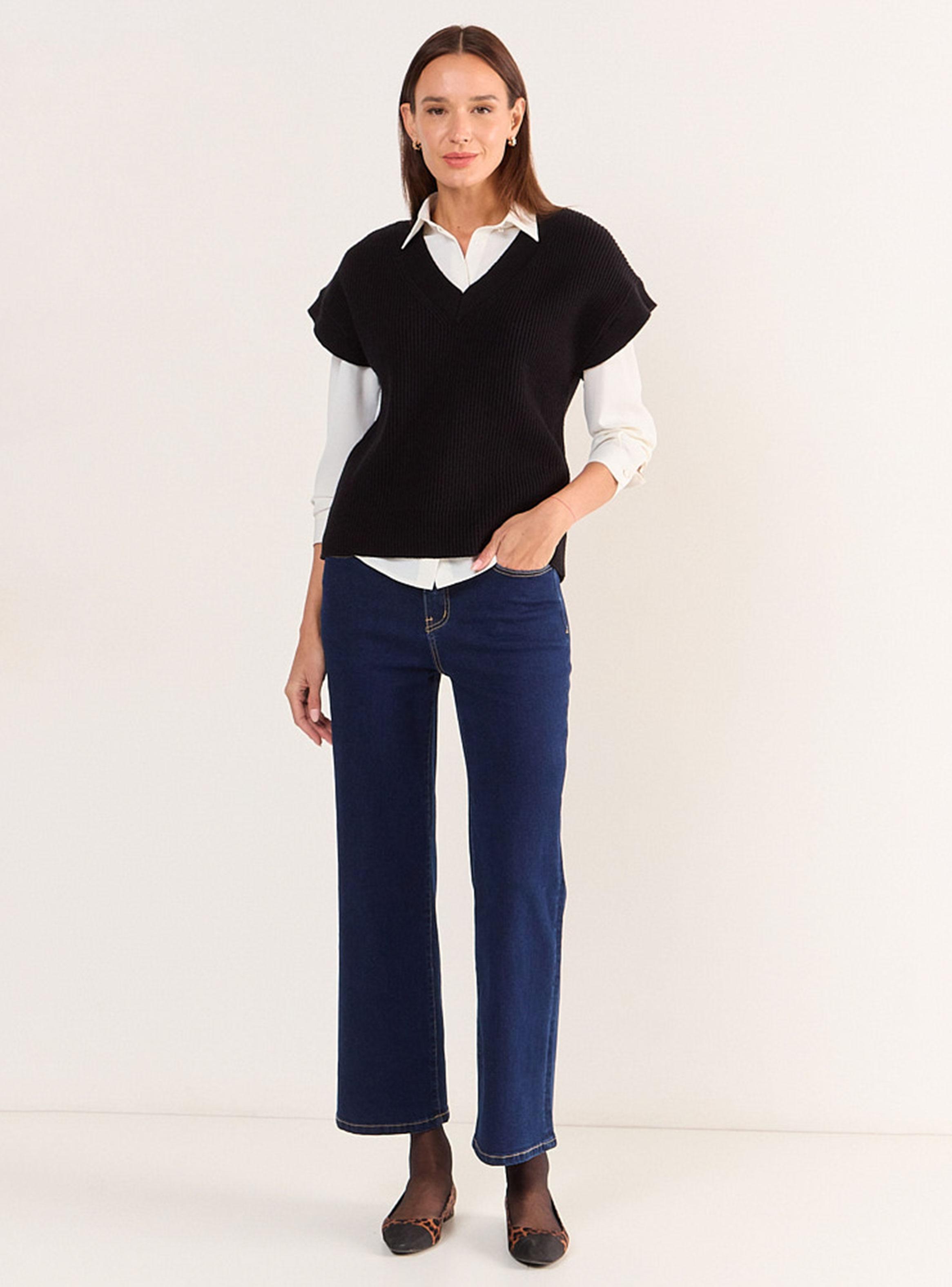 Sweater Tejido con Lana sin Mangas-4
