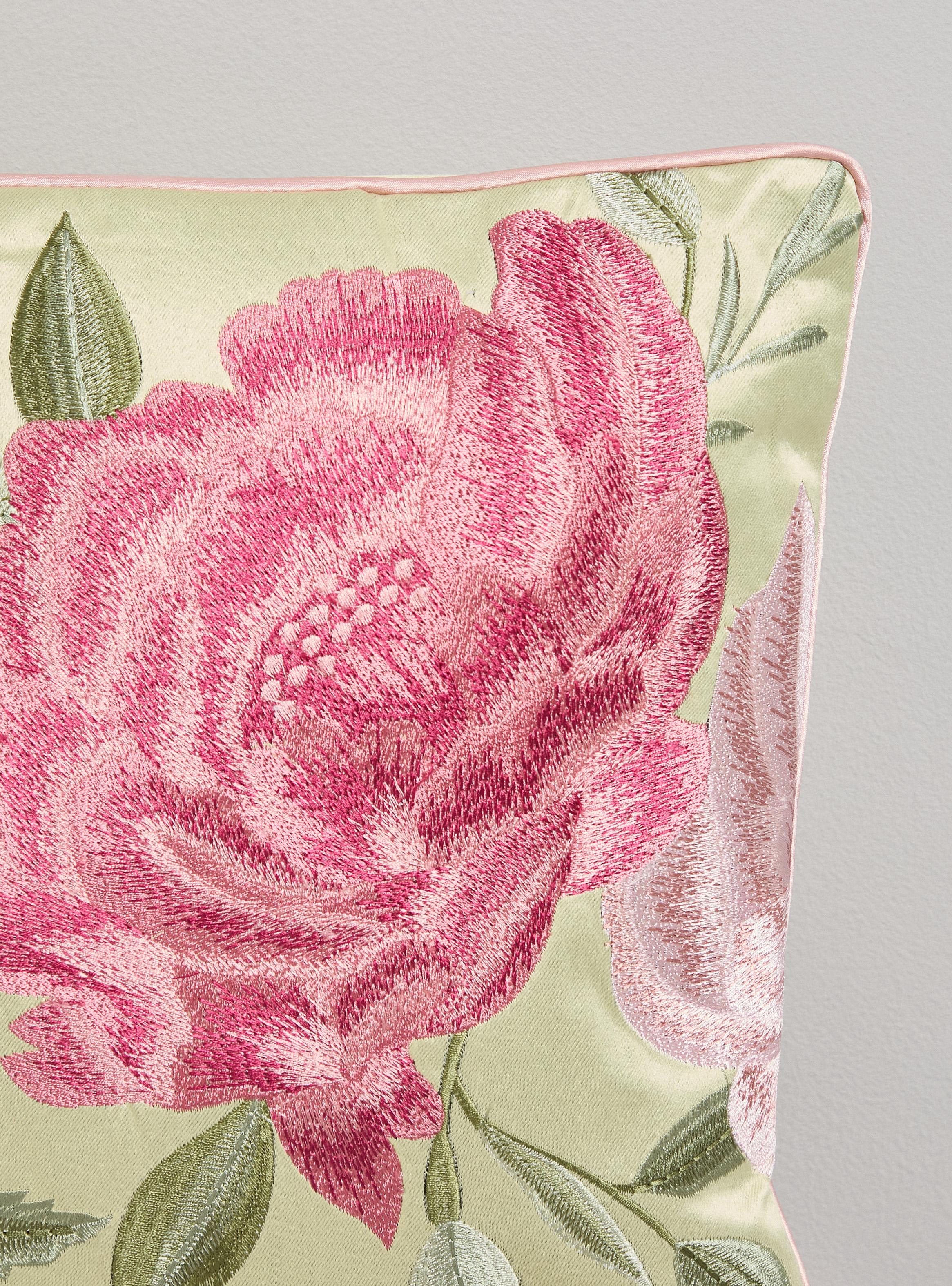 Cojín Bordado Flores 35X50 Cm-2