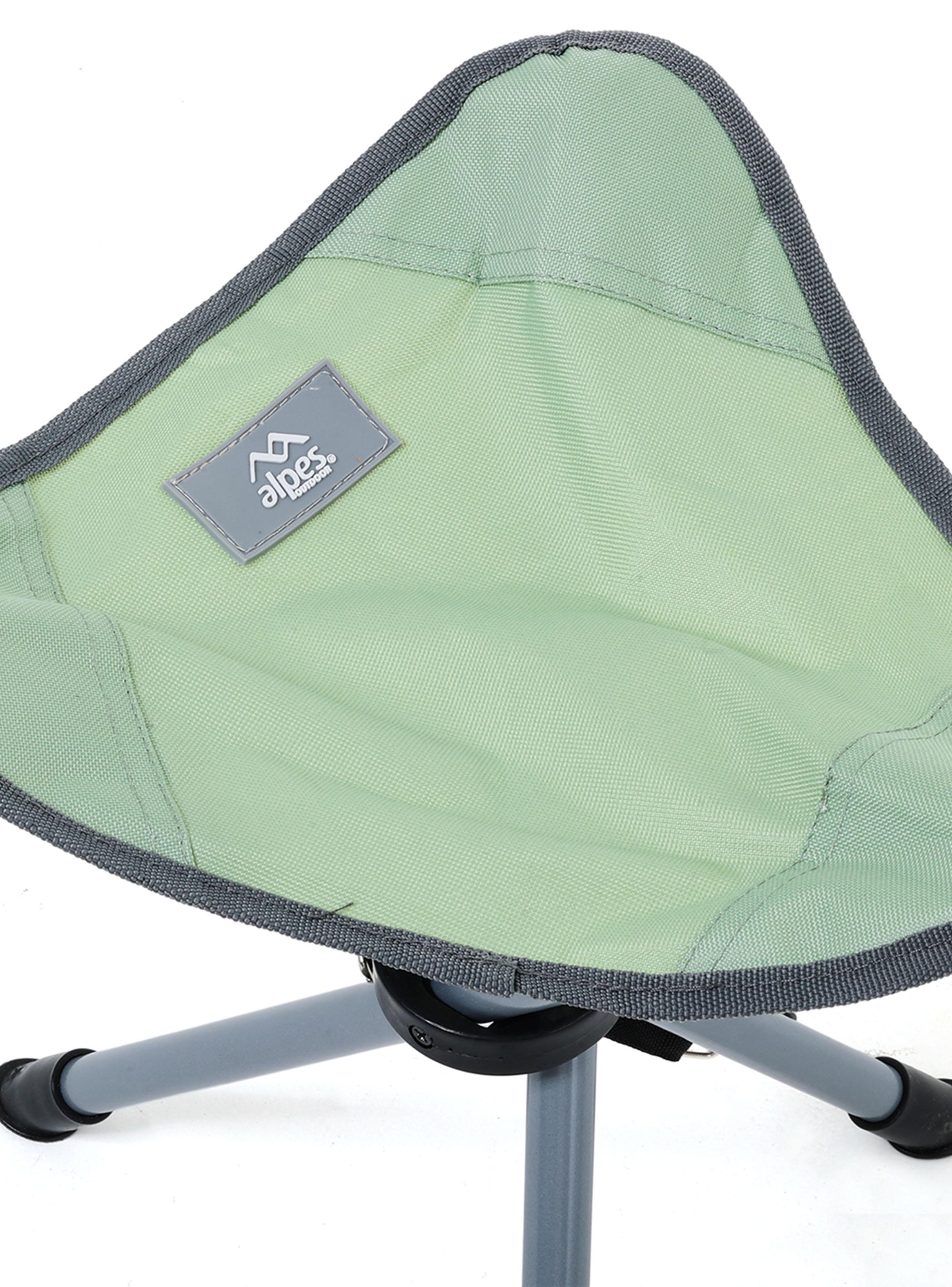 Banquito Trípode de Camping Plegable Verde-3