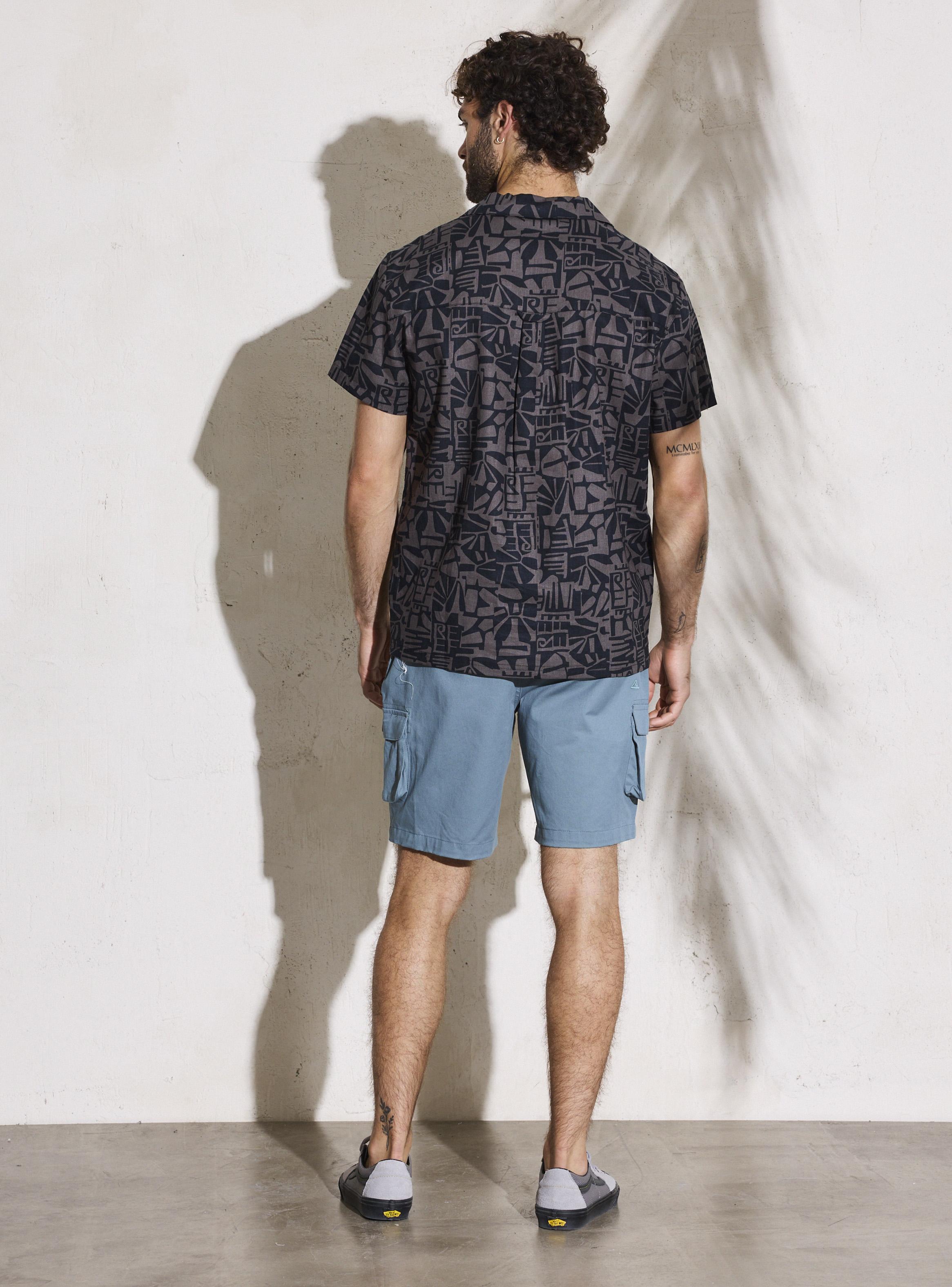 Camisa Cuello Cubano Full Print-5