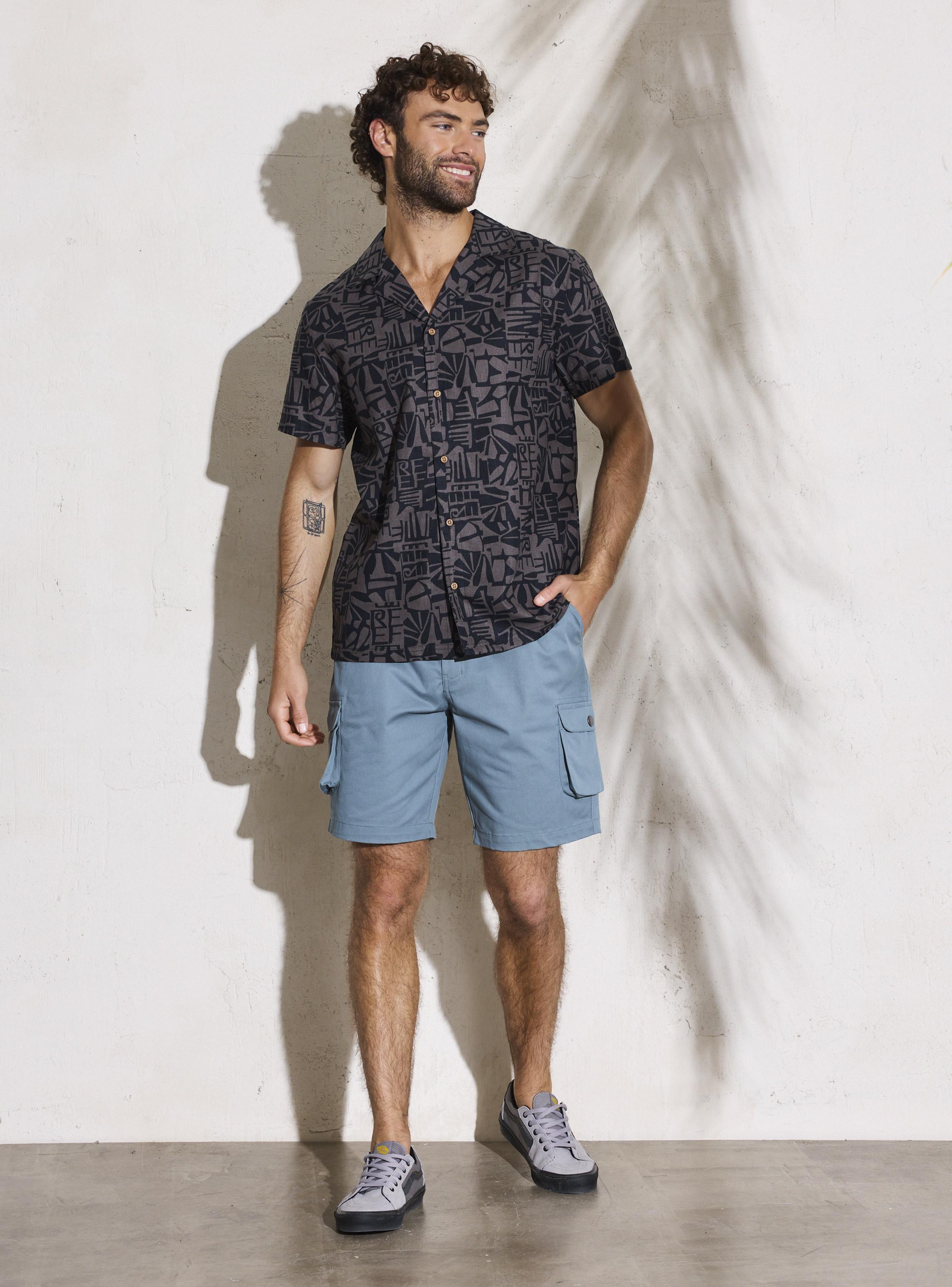Camisa Cuello Cubano Full Print-4