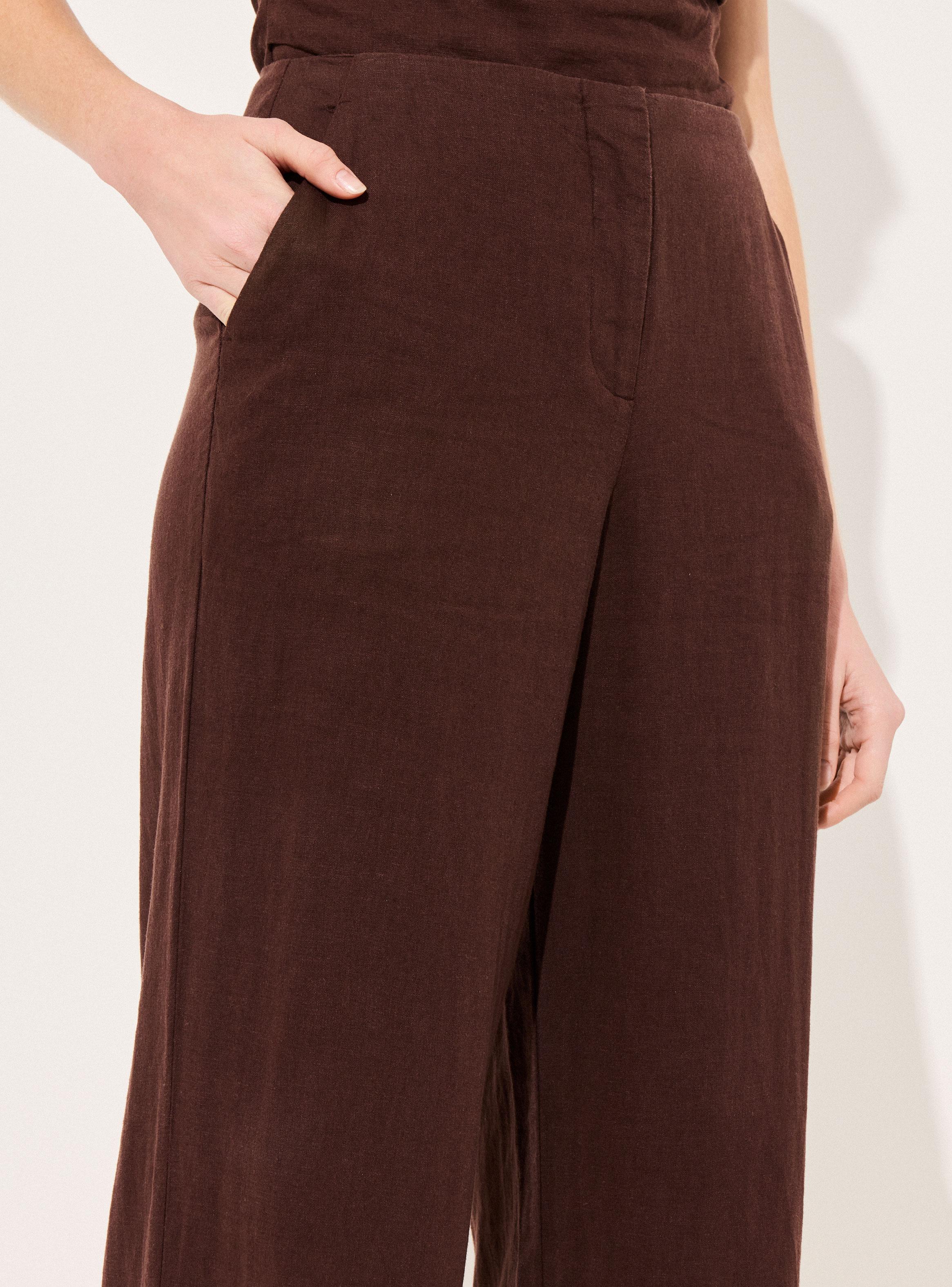 Pantalón Traje Pierna Recta y Cintura Alta-2