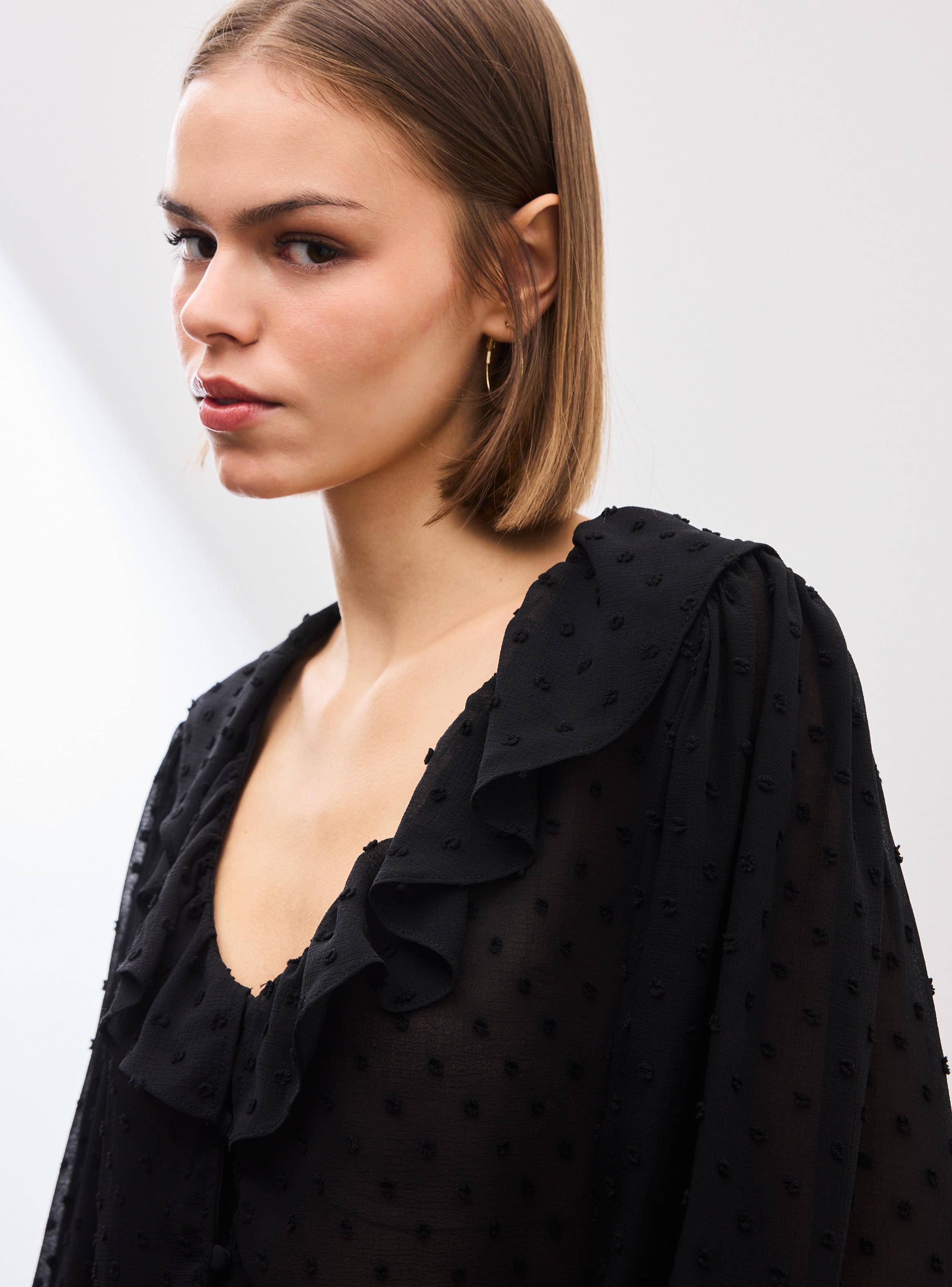 Blusa Fluida Plumetti con Vuelos-2