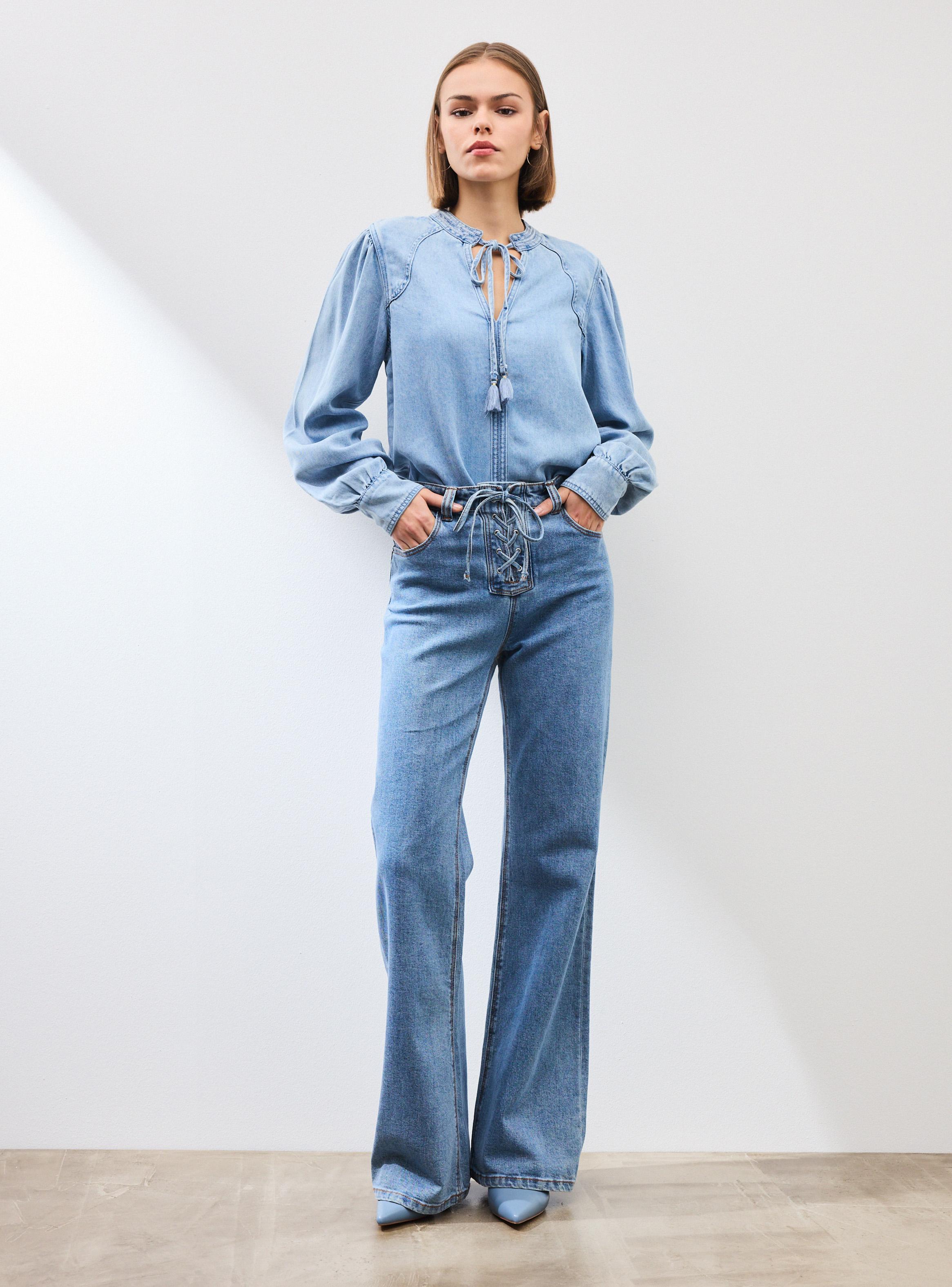 Jeans Wide Leg Apertura Amarras-4
