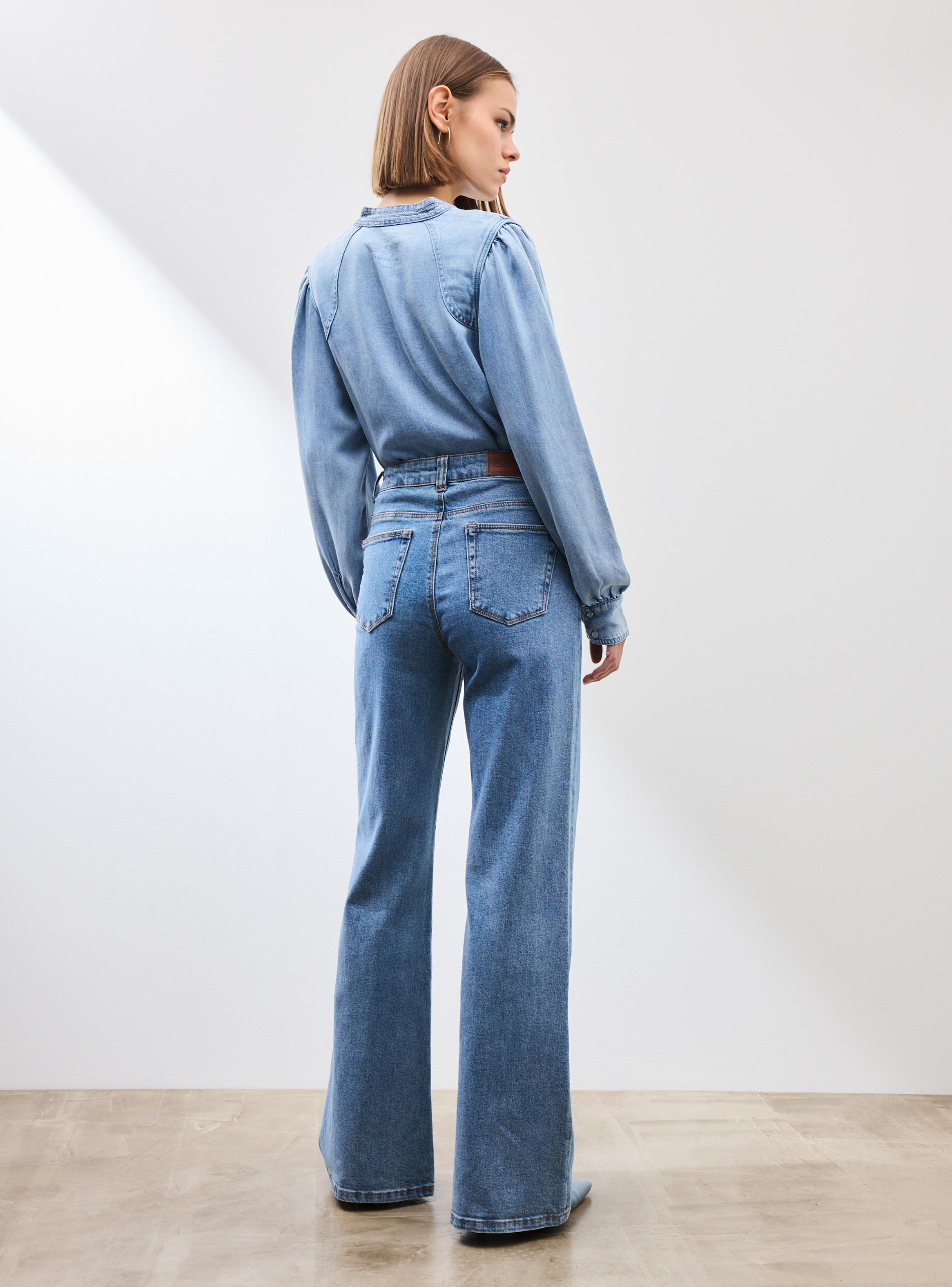 Jeans Wide Leg Apertura Amarras-5