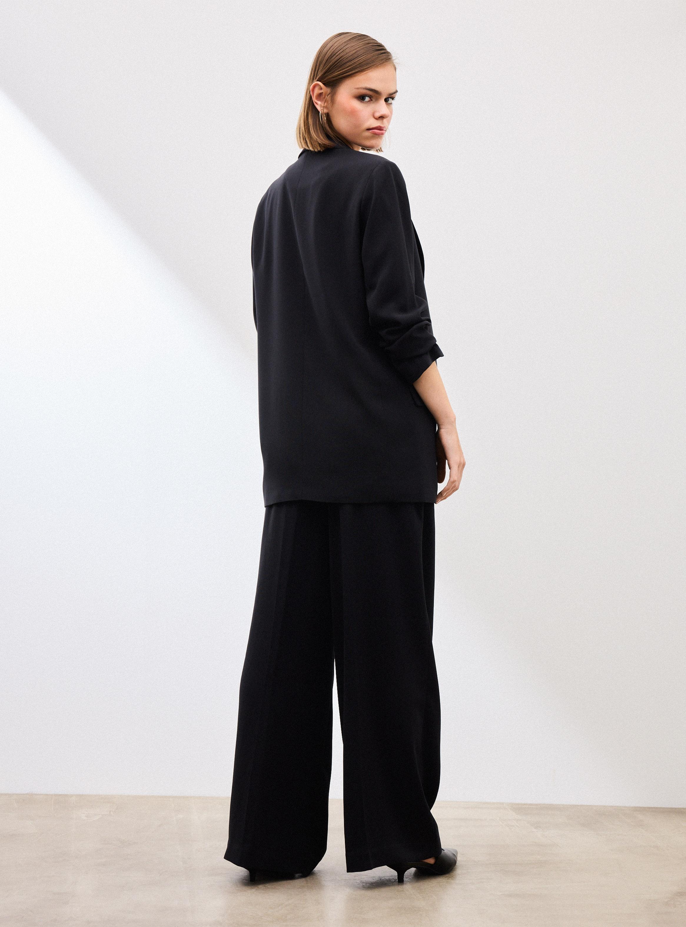 Pantalón Traje Ancho con Pinzas-5