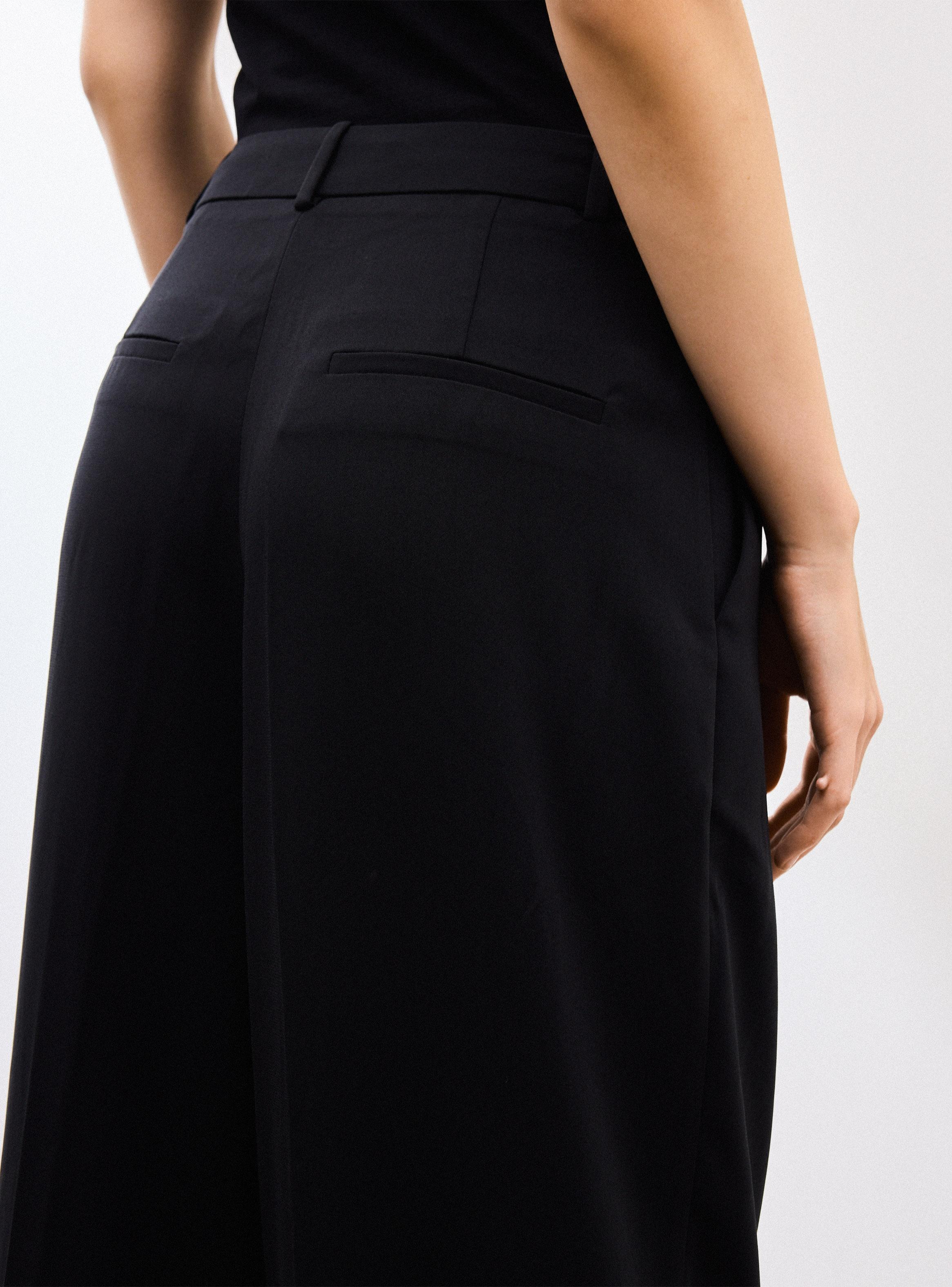 Pantalón Traje Ancho con Pinzas-3