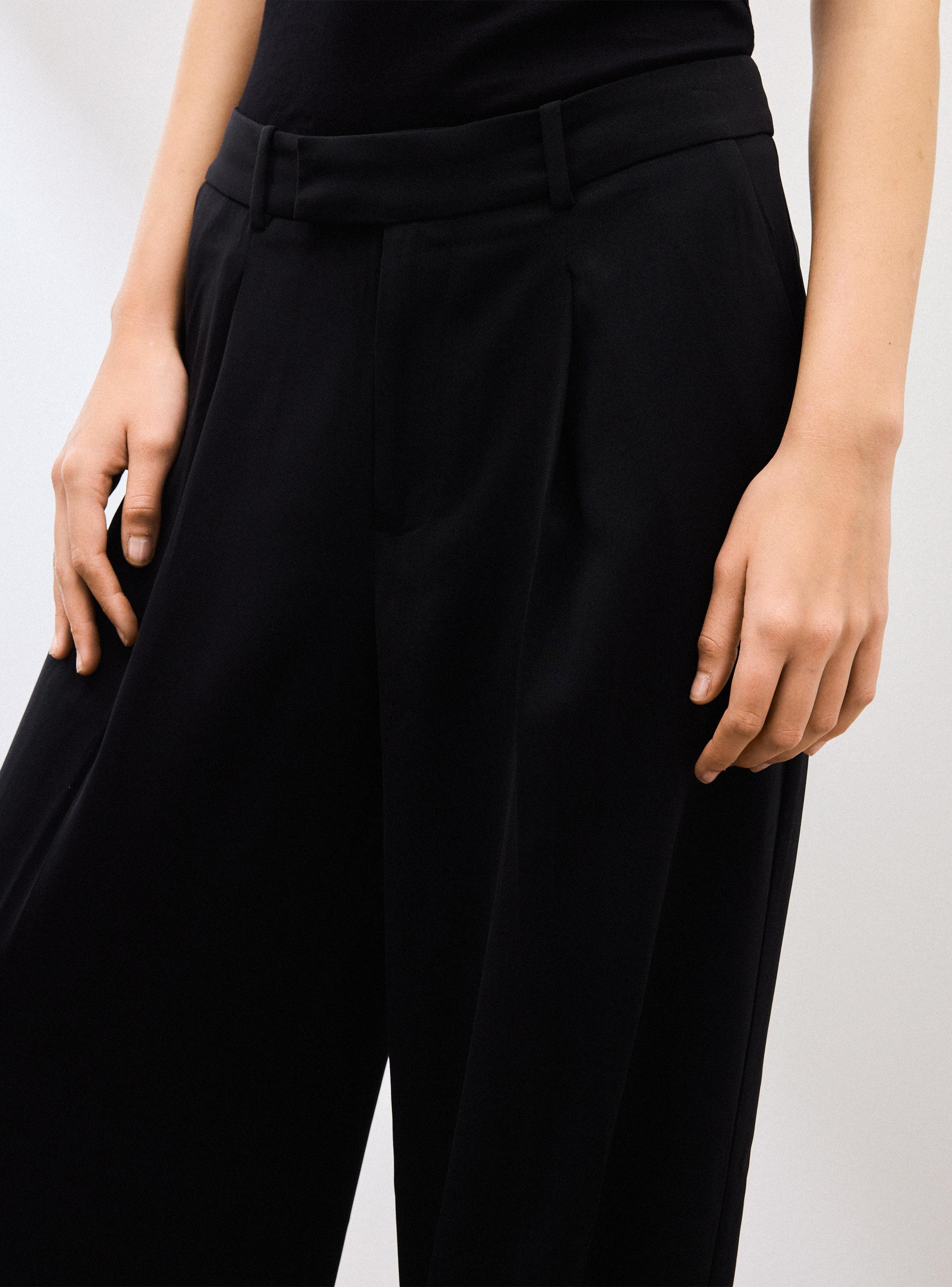 Pantalón Traje Ancho con Pinzas-2